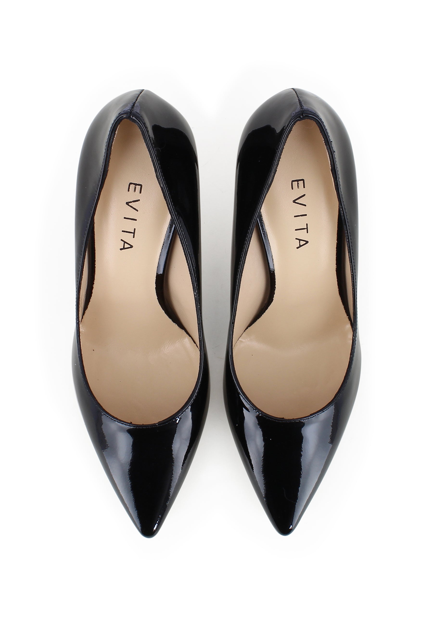 JESSICA Damen Pumps - Lackleder Schwarz