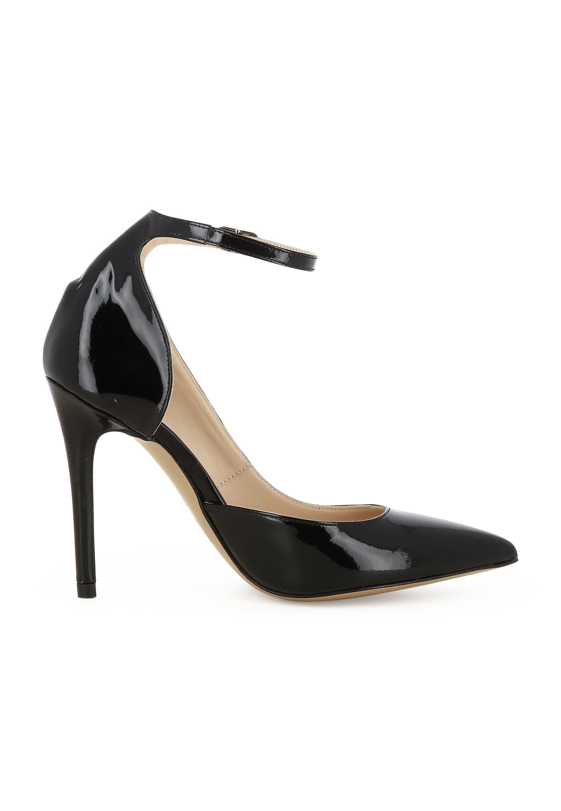 ALINA Damen Pumps Halboffen - Lackleder Schwarz