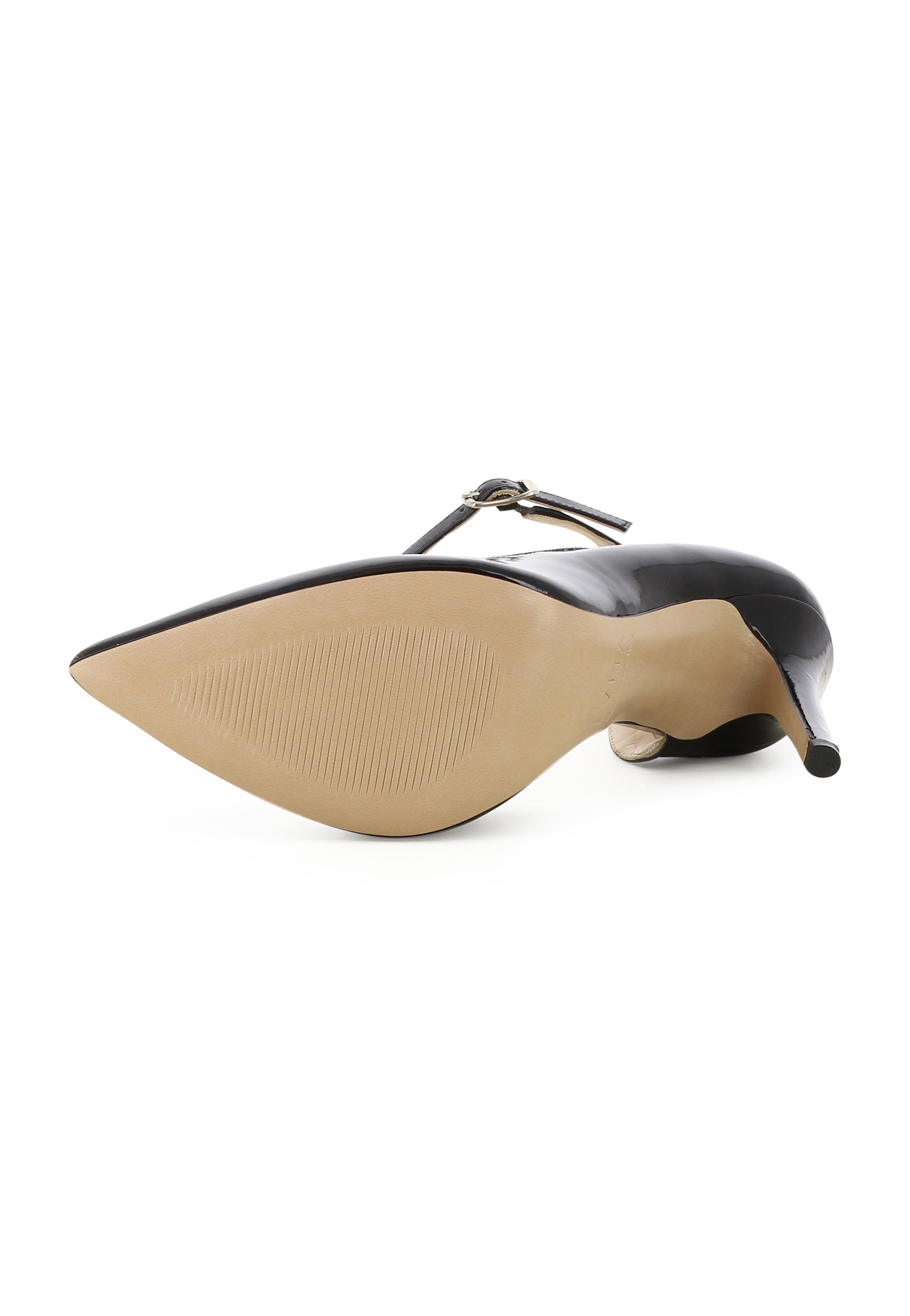ALINA Damen Pumps Halboffen - Lackleder Schwarz