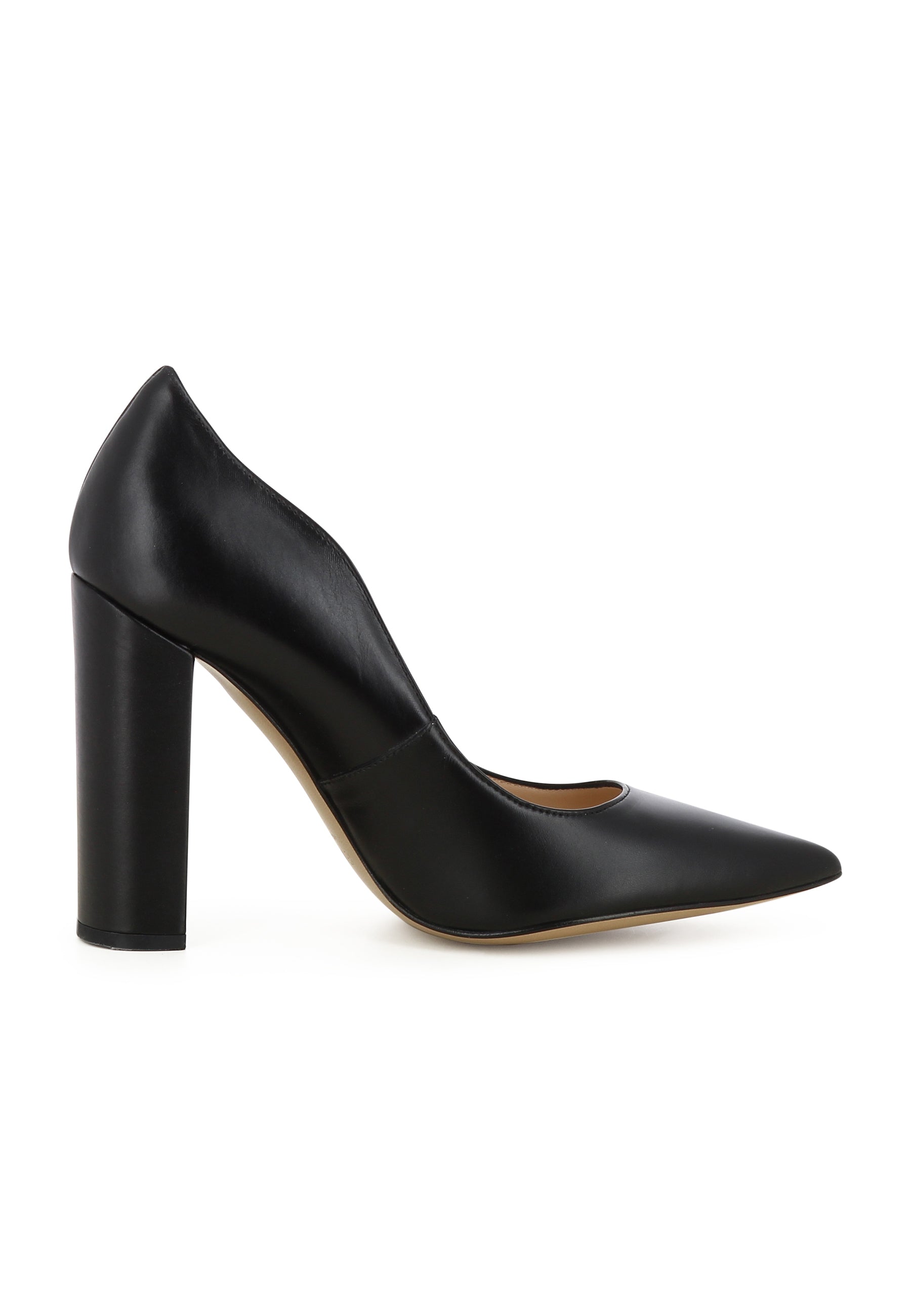 ALINA Damen Pumps - Glattleder Schwarz