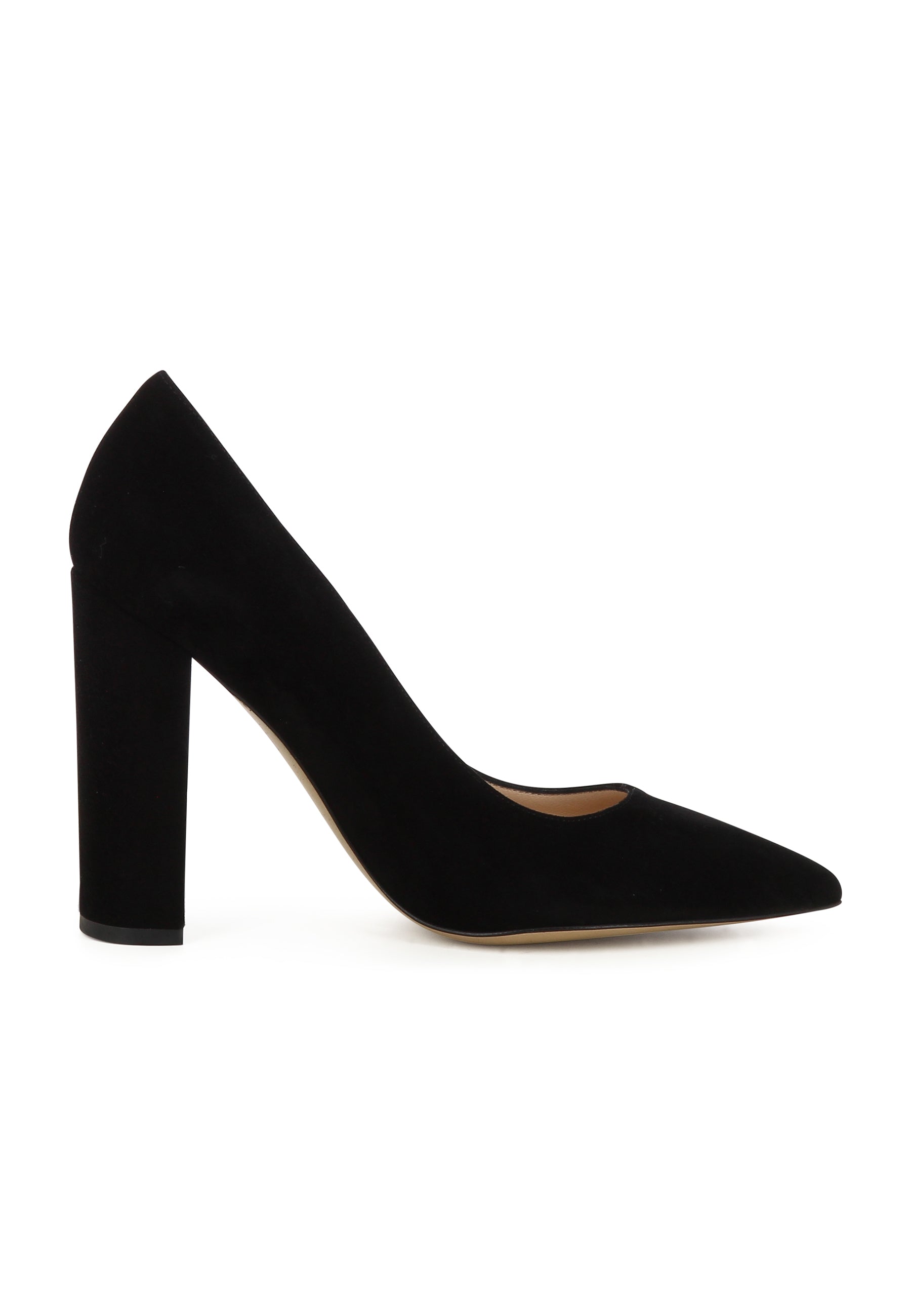 ALINA Damen Pumps - Rauleder Schwarz