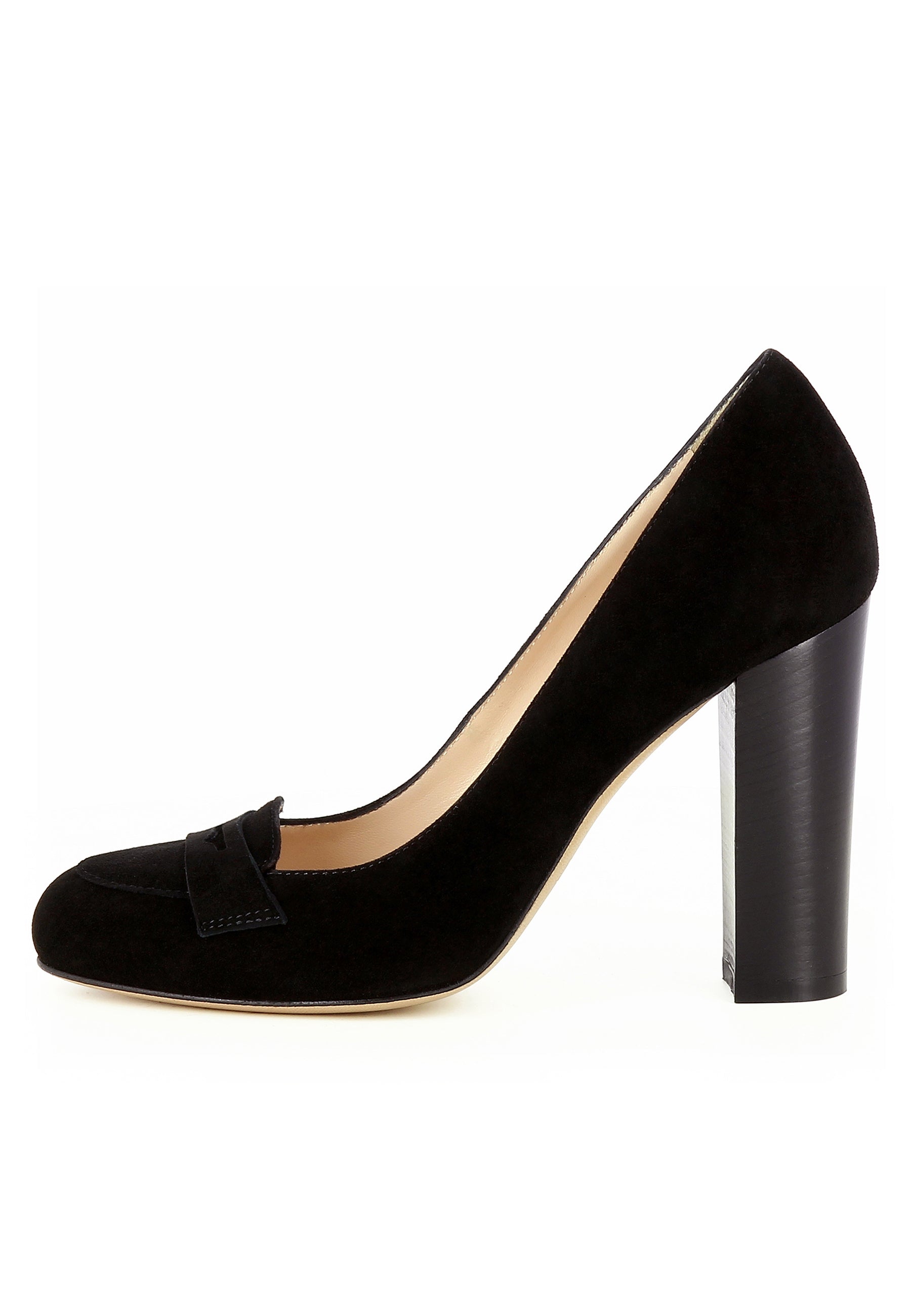 CRISTINA Damen Pumps - Rauleder Schwarz