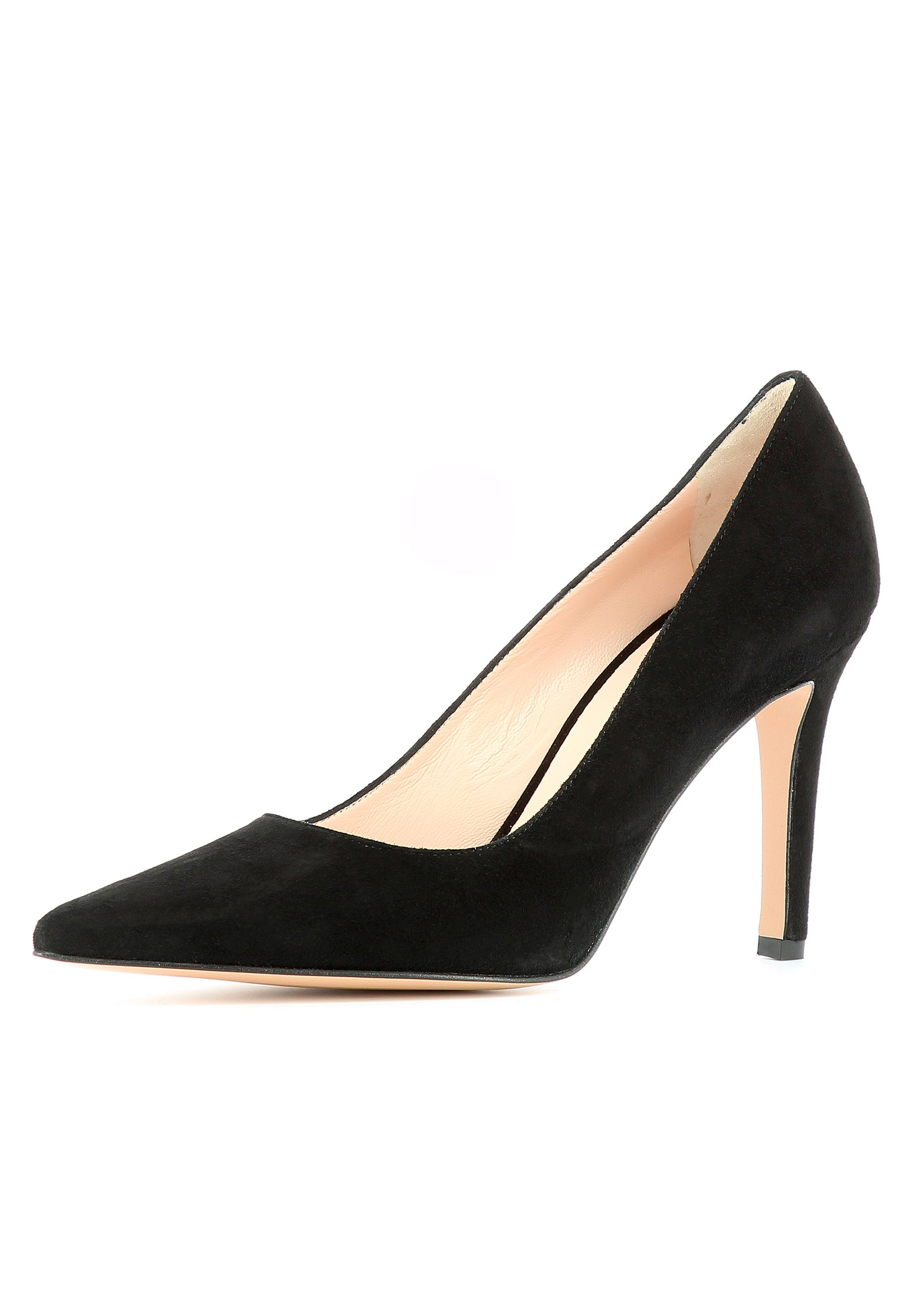 NATALIA Damen Pumps - Rauleder Schwarz