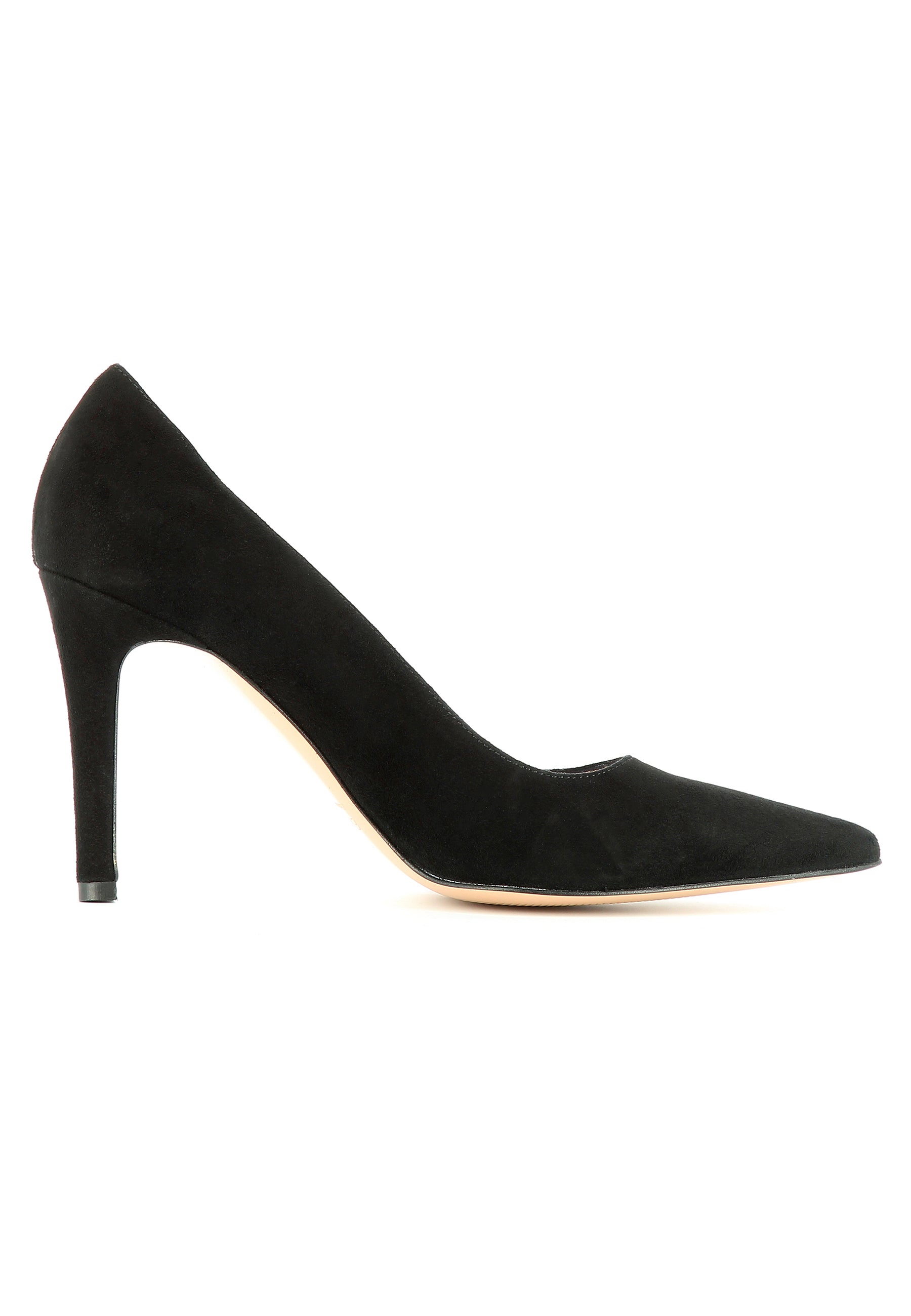 NATALIA Damen Pumps - Rauleder Schwarz