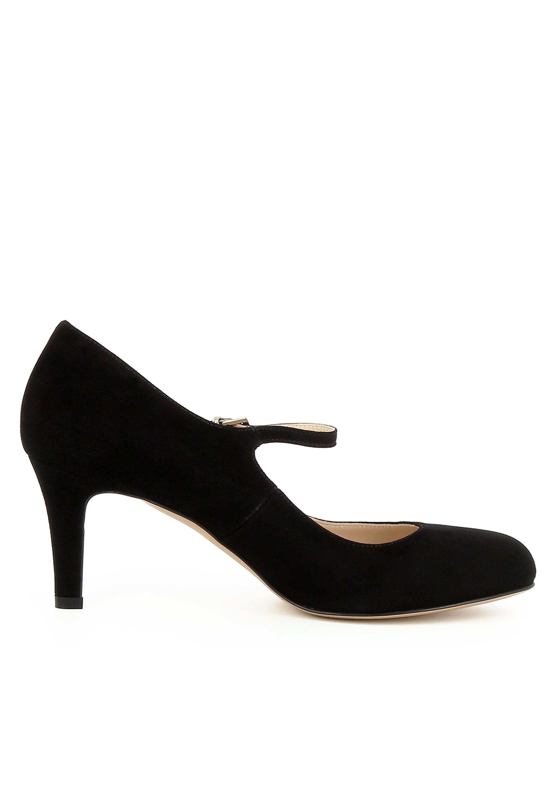 BIANCA Damen Pumps - Rauleder Schwarz