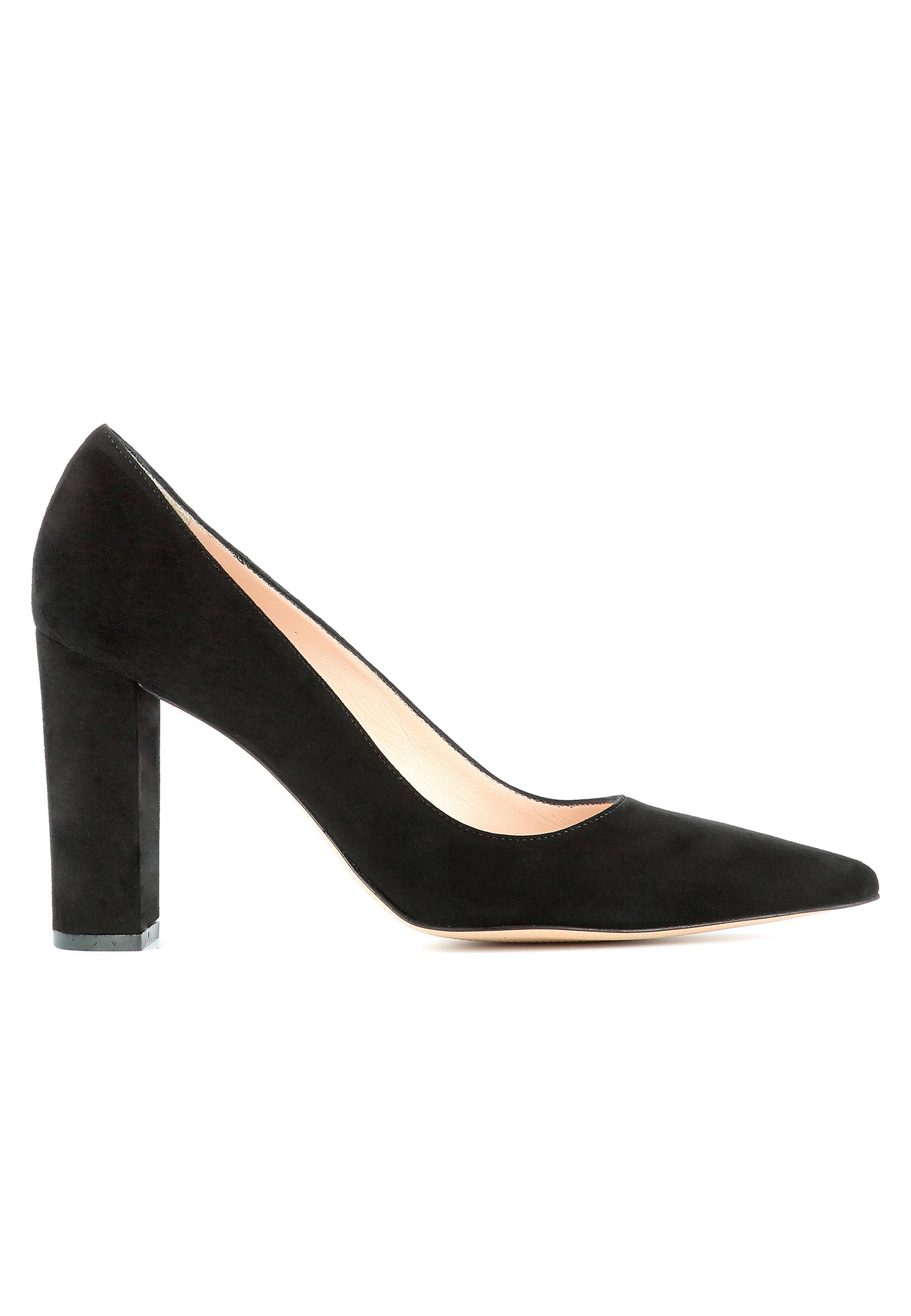NATALIA Damen Pumps - Rauleder Schwarz