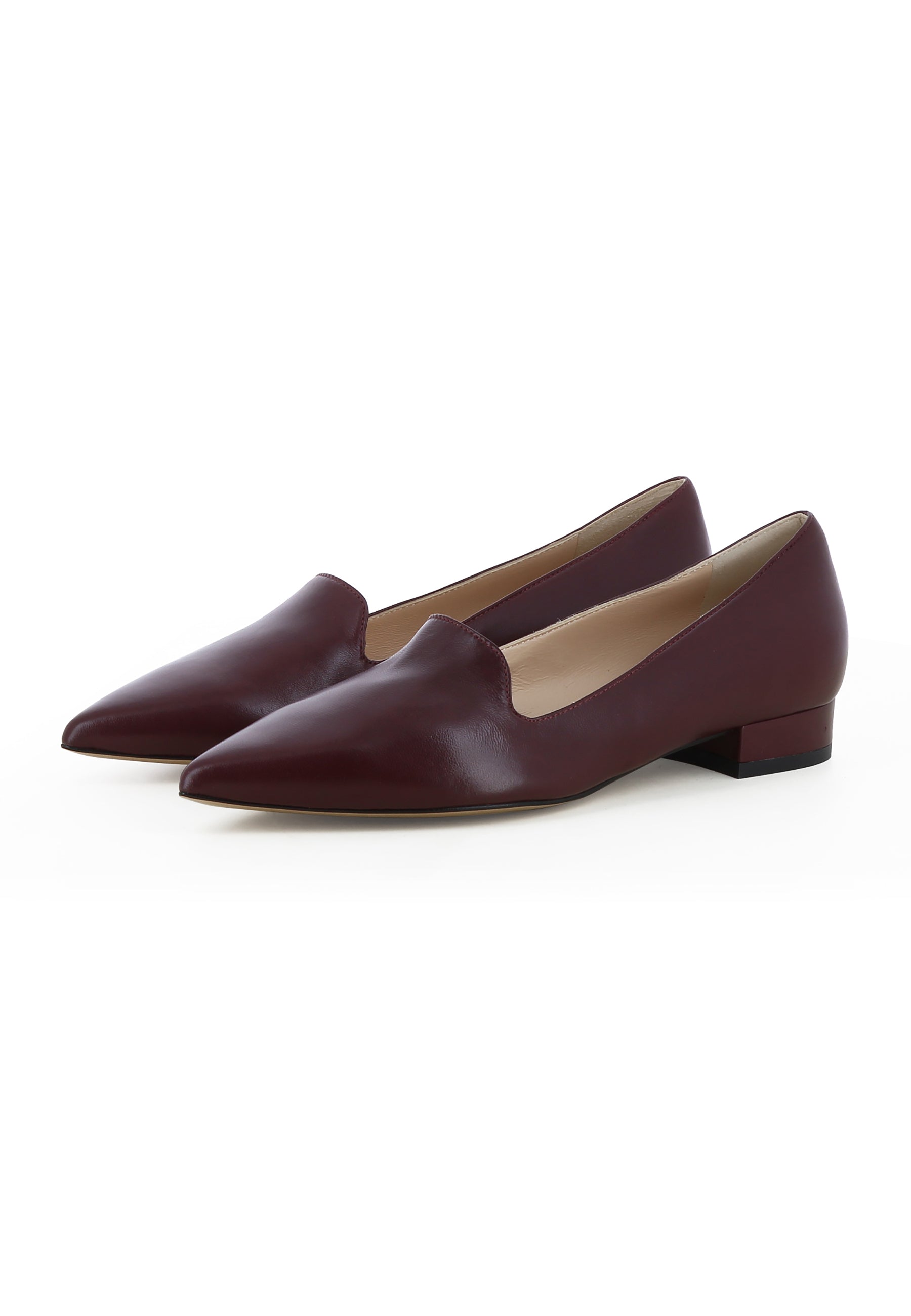 FRANCA Damen Slipper - Glattleder Bordeaux