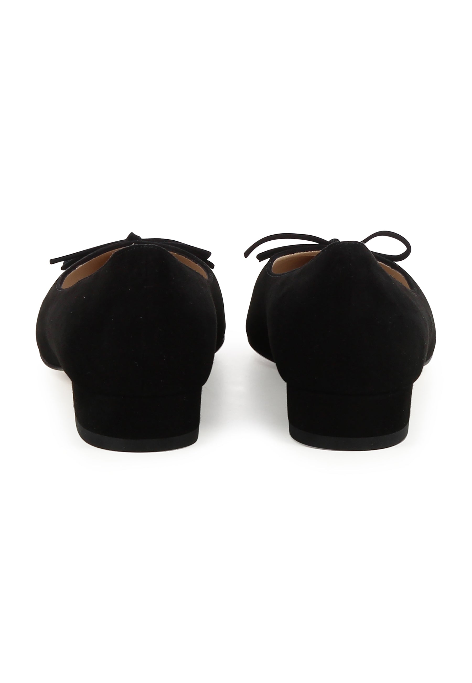 FRANCA Damen Flats - Rauleder Schwarz