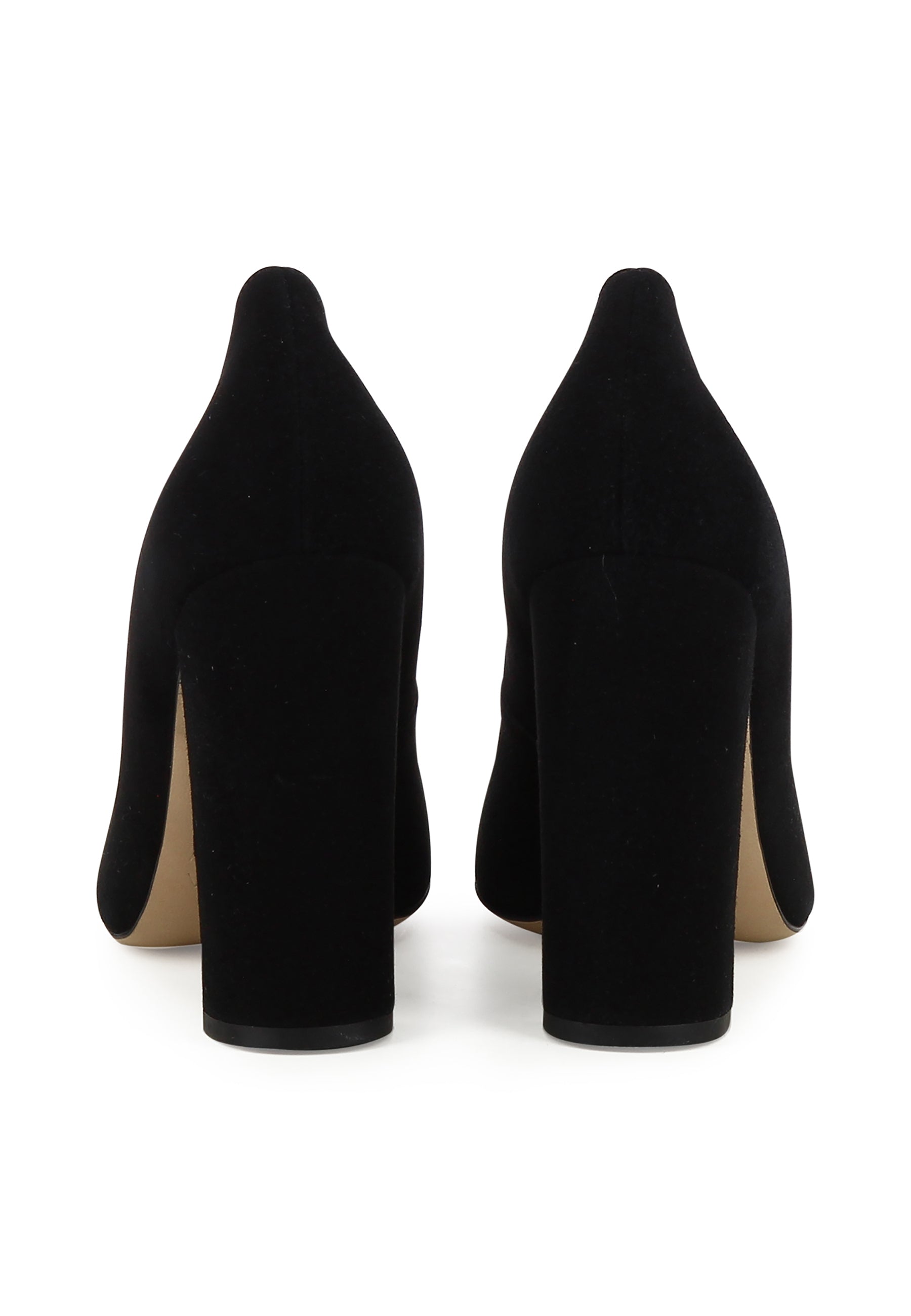 ALINA Damen Pumps - Rauleder Schwarz