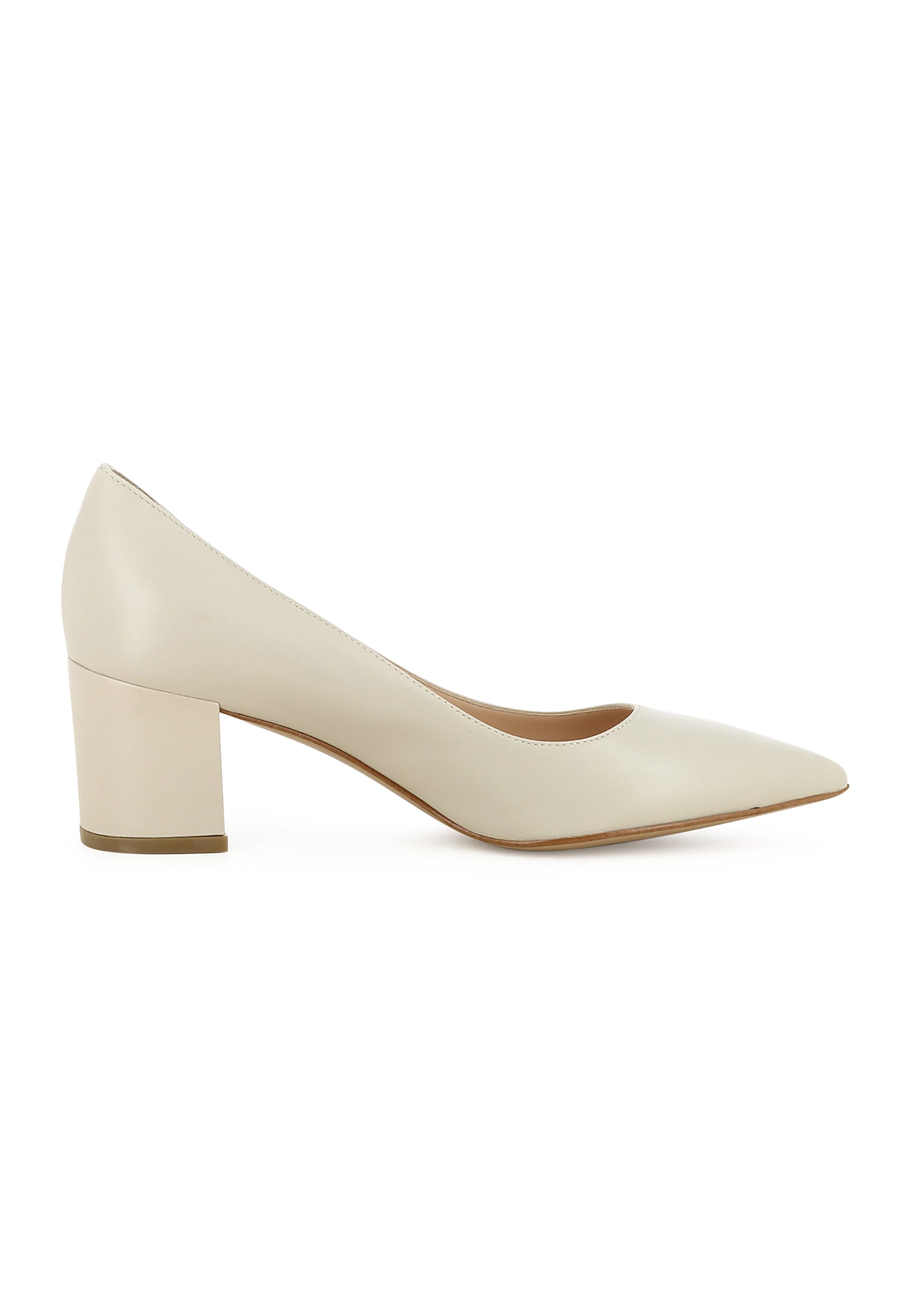 ROMINA Damen Pumps - Glattleder Creme
