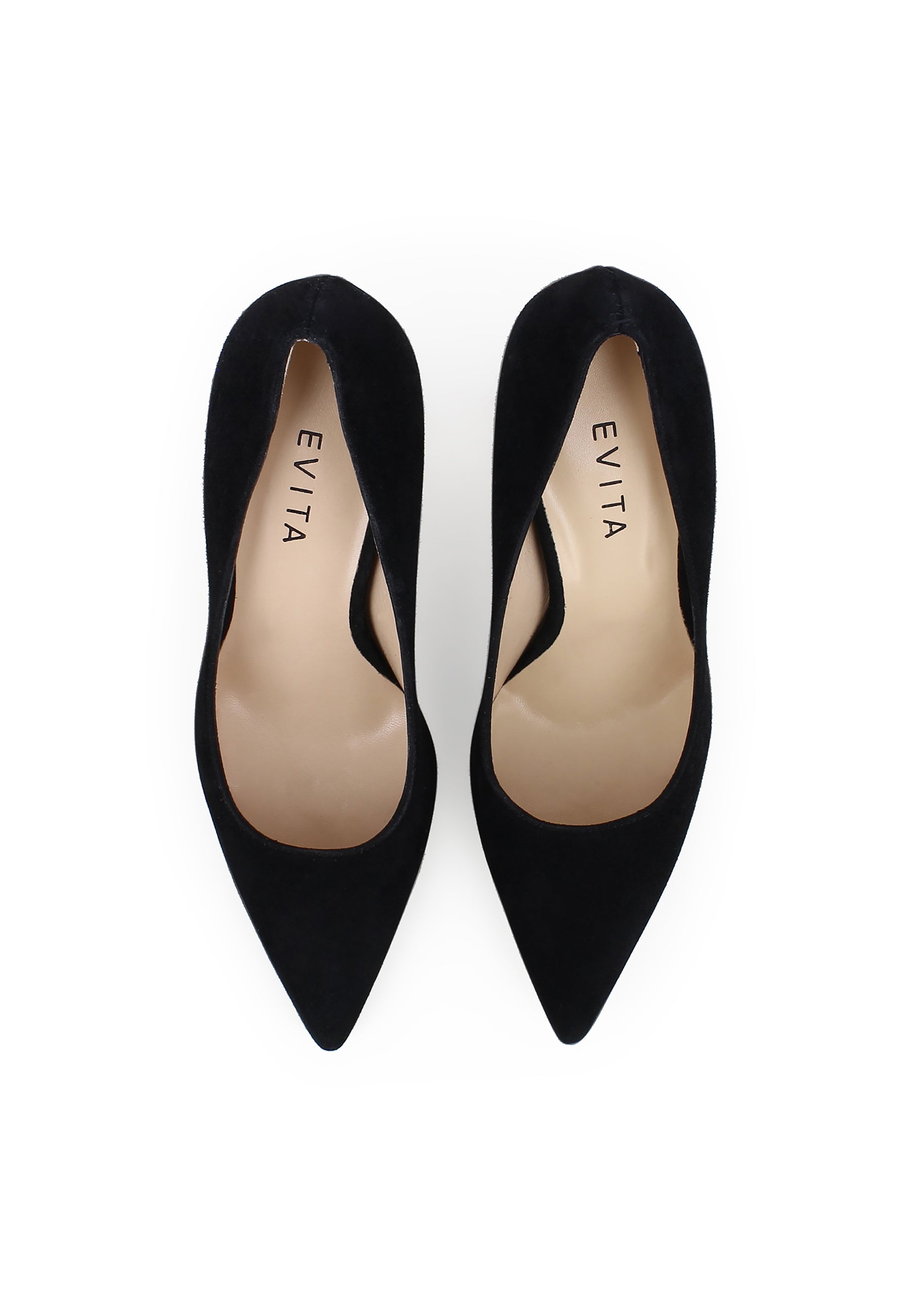 NATALIA Damen Pumps - Rauleder Schwarz