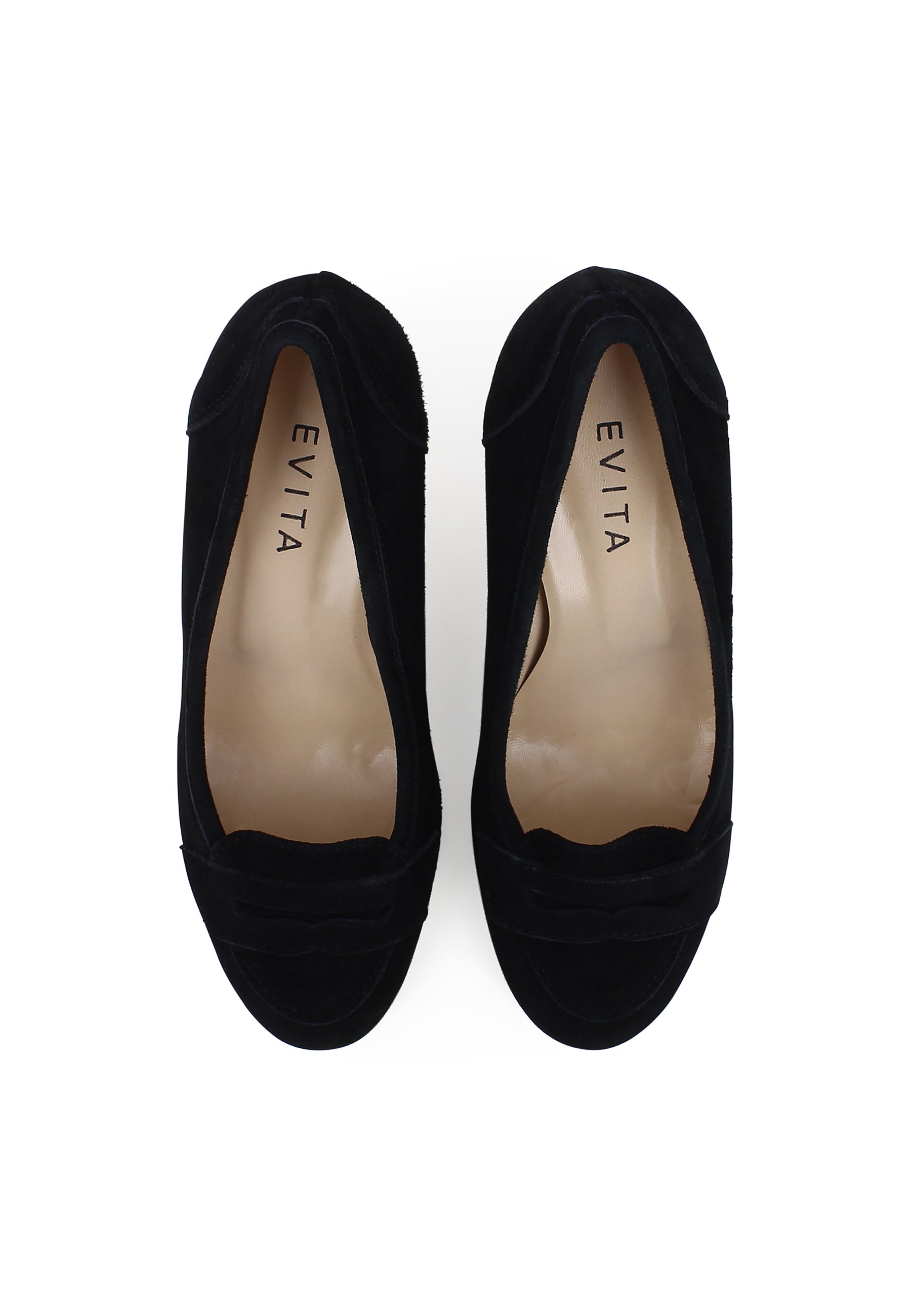 MARIA Damen Pumps - Rauleder Schwarz