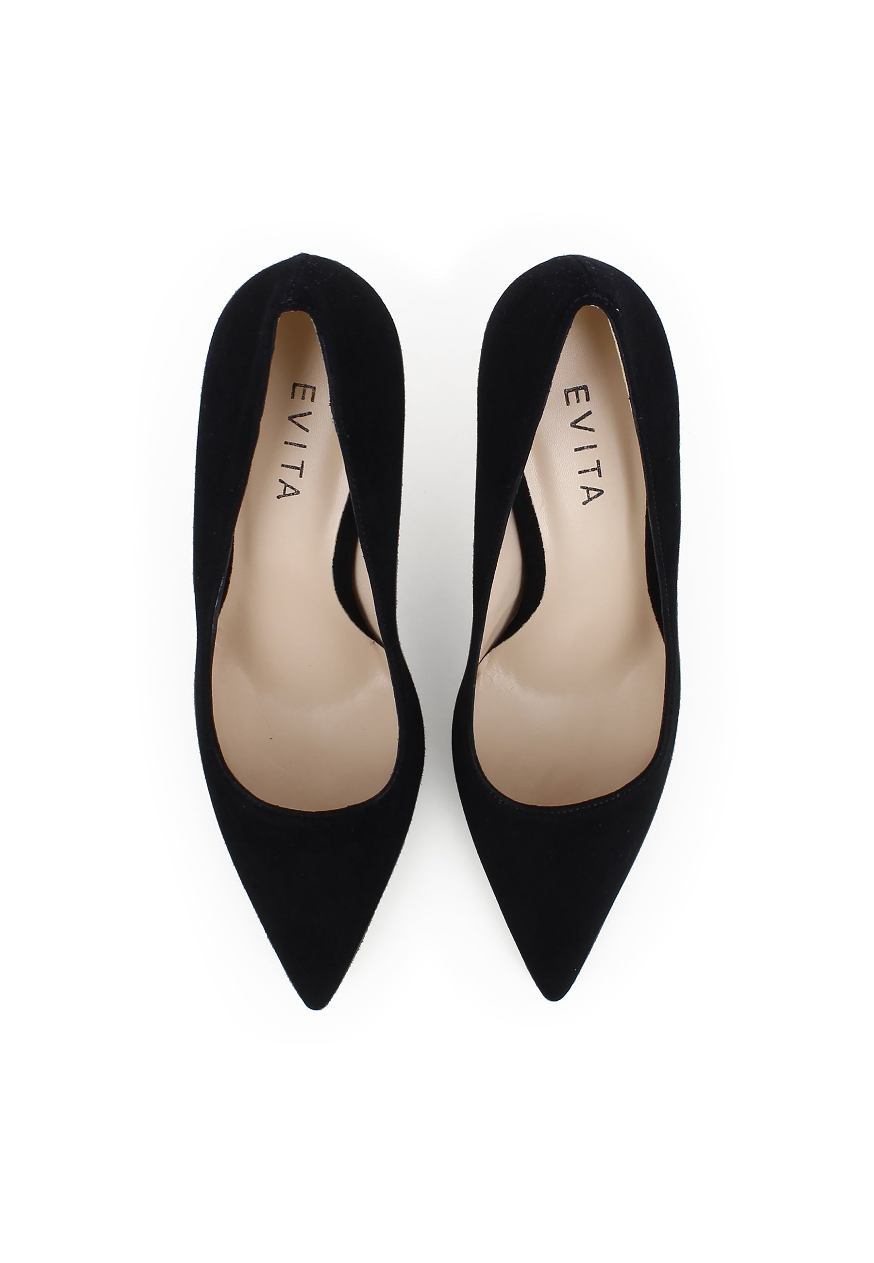 NATALIA Damen Pumps - Rauleder Schwarz