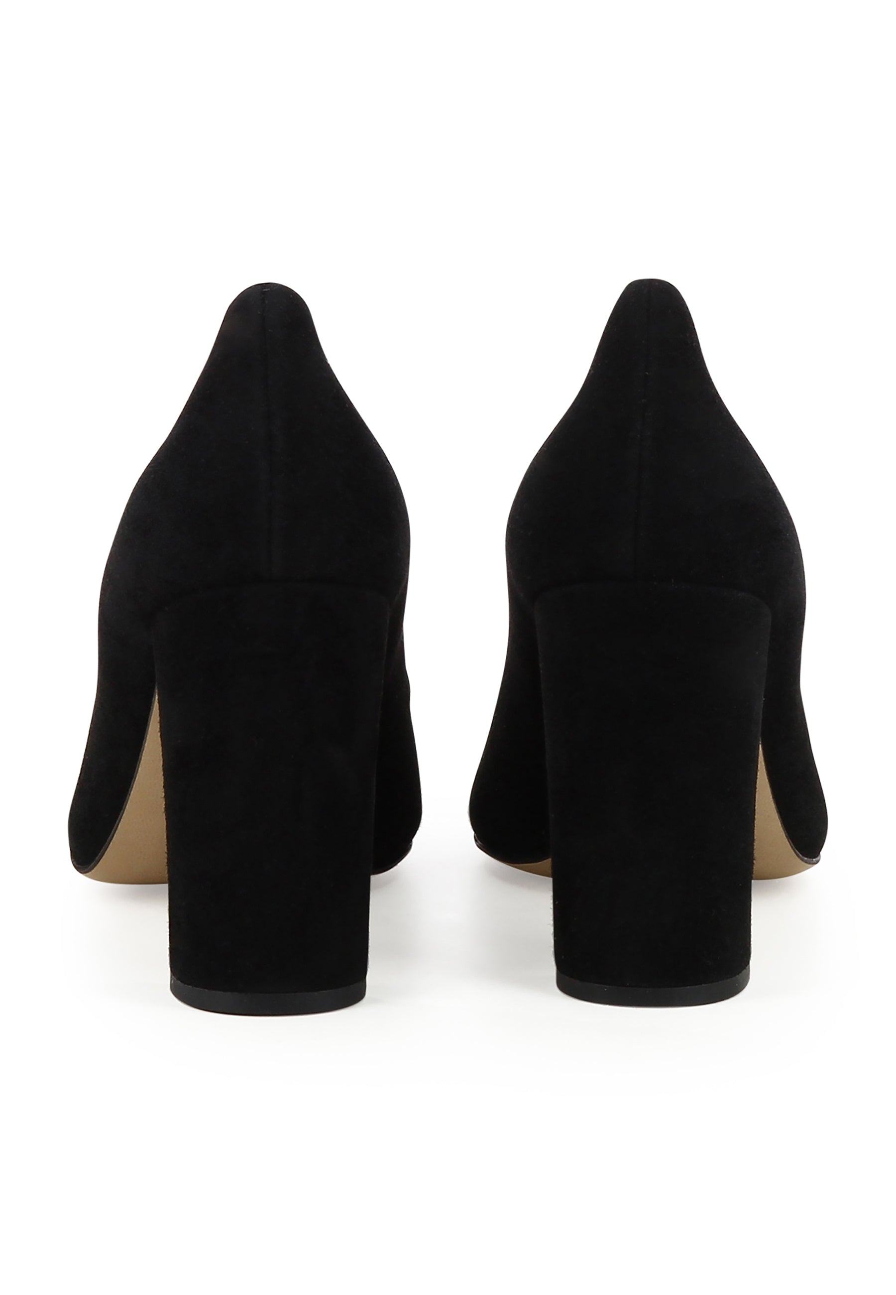 NATALIA Damen Pumps - Rauleder Schwarz