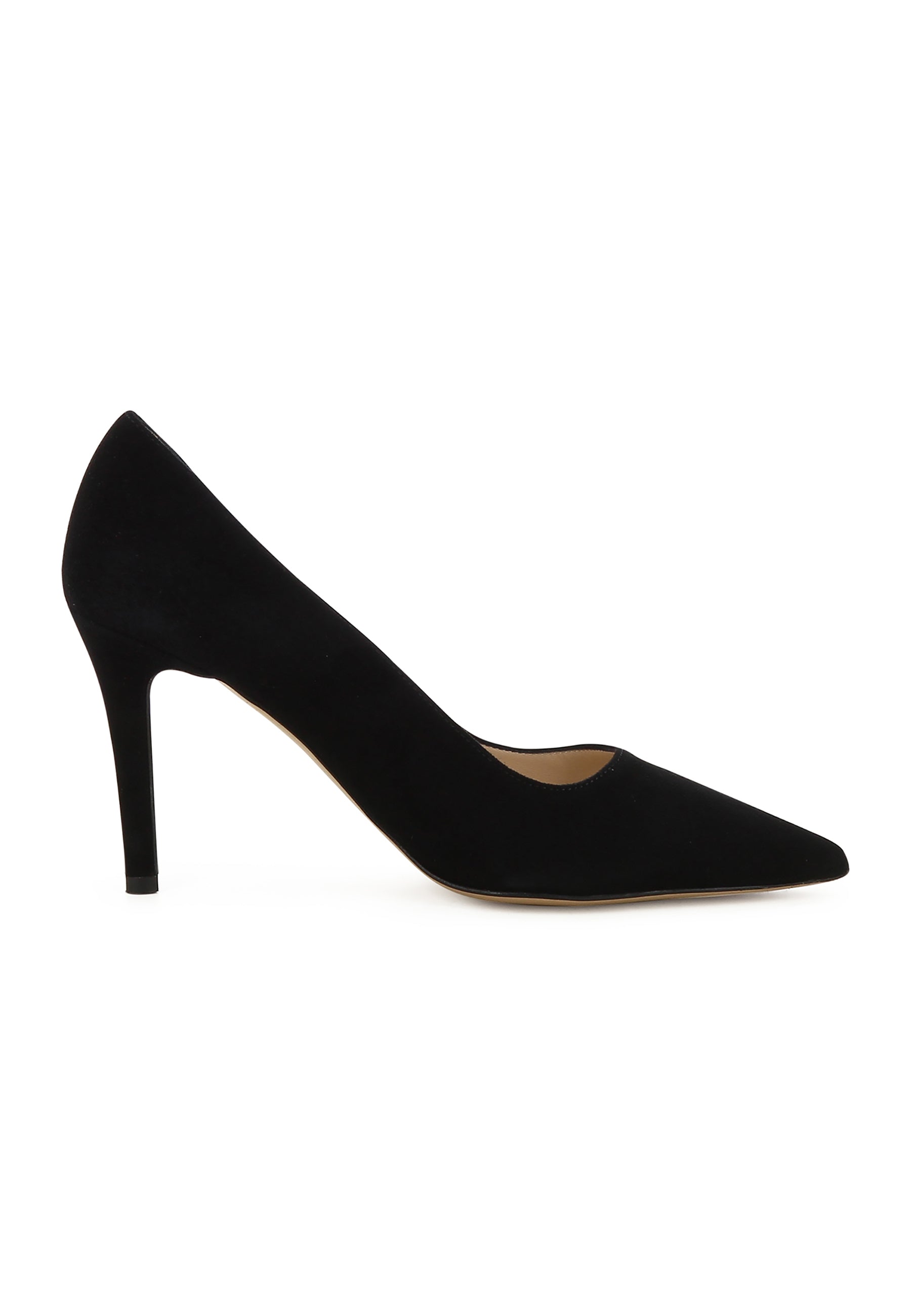 NATALIA Damen Pumps - Rauleder Schwarz