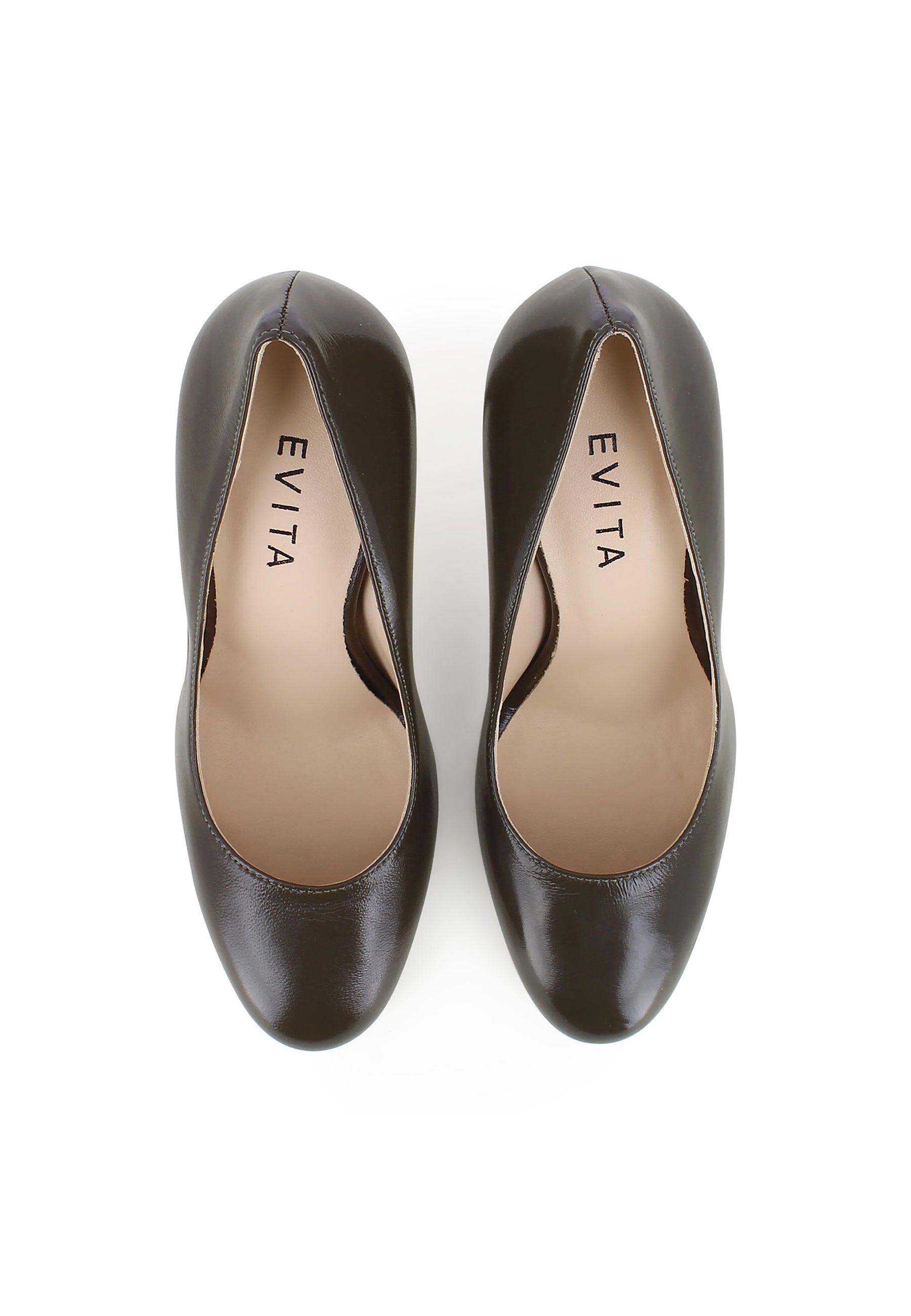 CRISTINA Damen Pumps - Glanzleder Fango