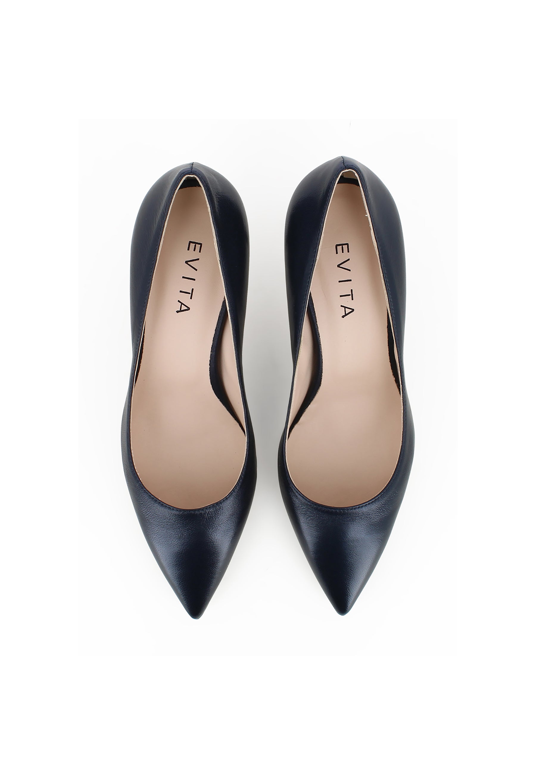GIULIA Damen Pumps - Glattleder Dunkelblau