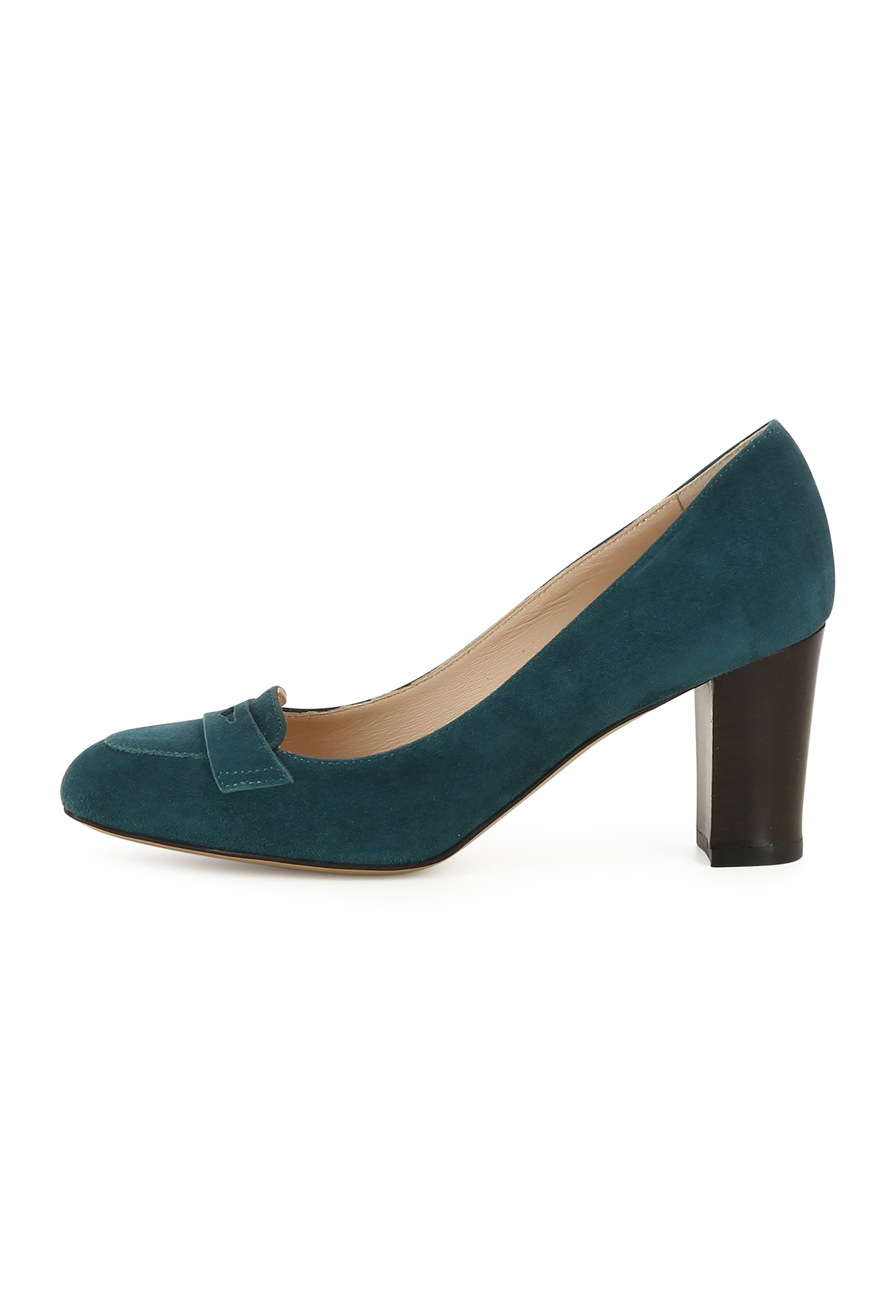 BIANCA Damen Pumps - Rauleder Petrol