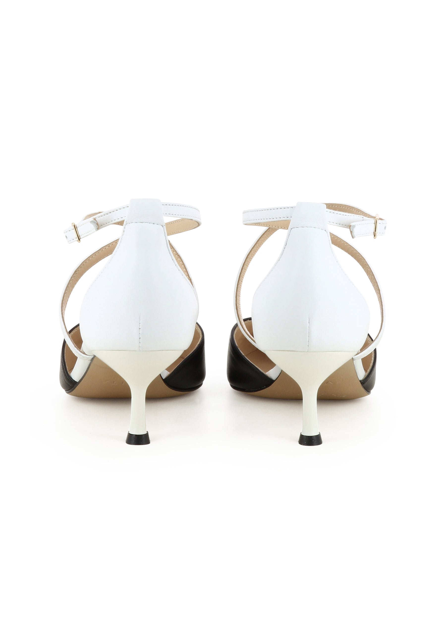 PERLA Damen Pumps Halboffen - Glattleder Zweifarbig
