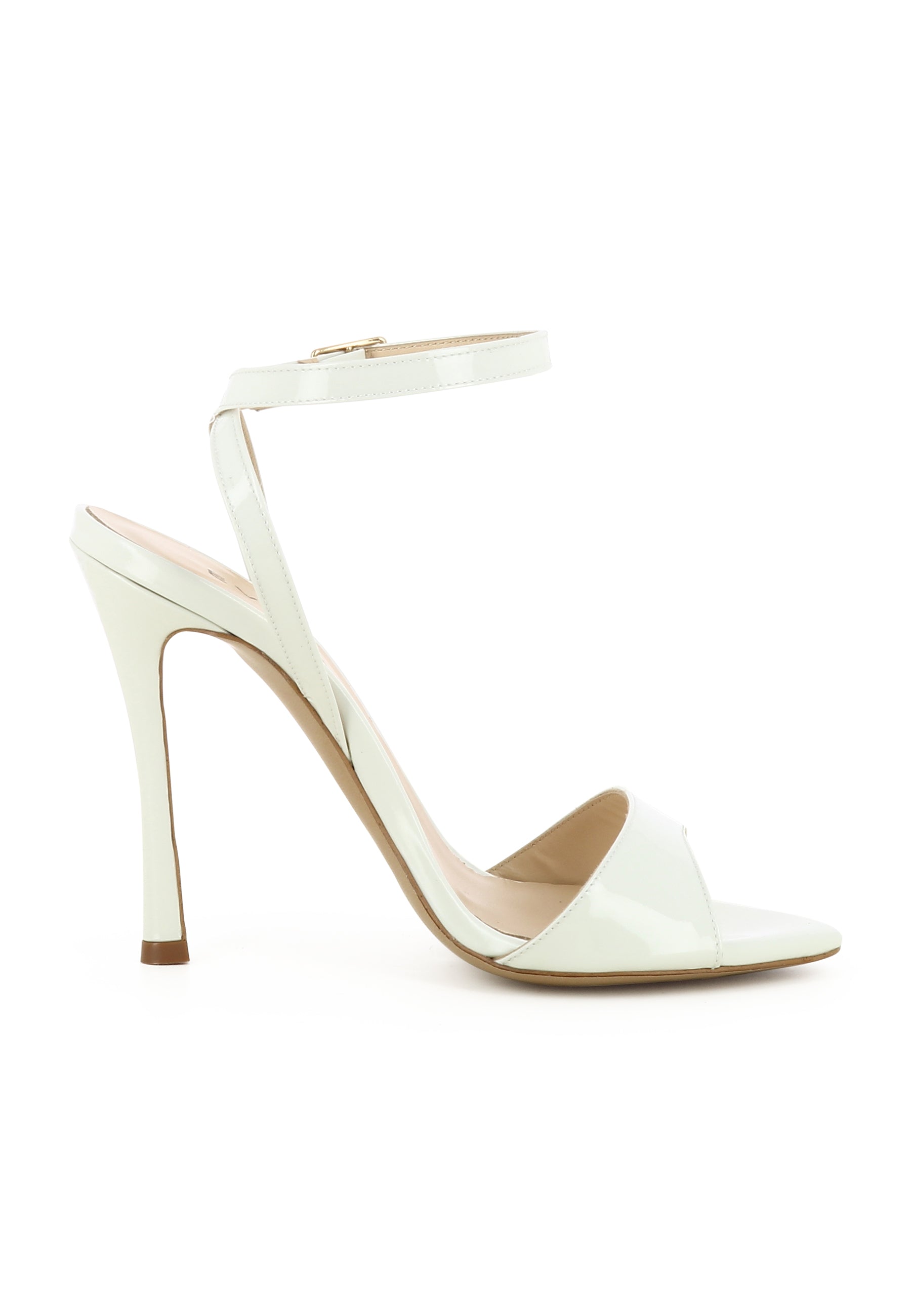 MONICA Damen Sandalette - Lackleder Creme
