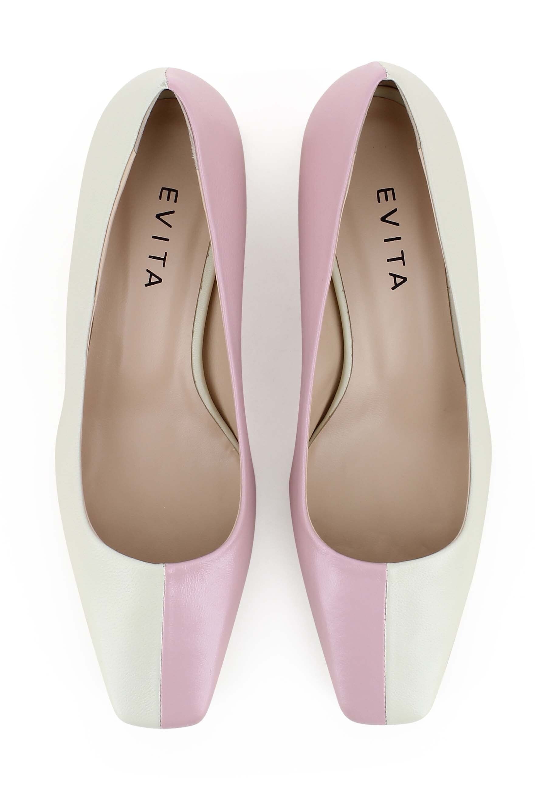 SABRINA Damen Pumps - Glattleder Zweifarbig