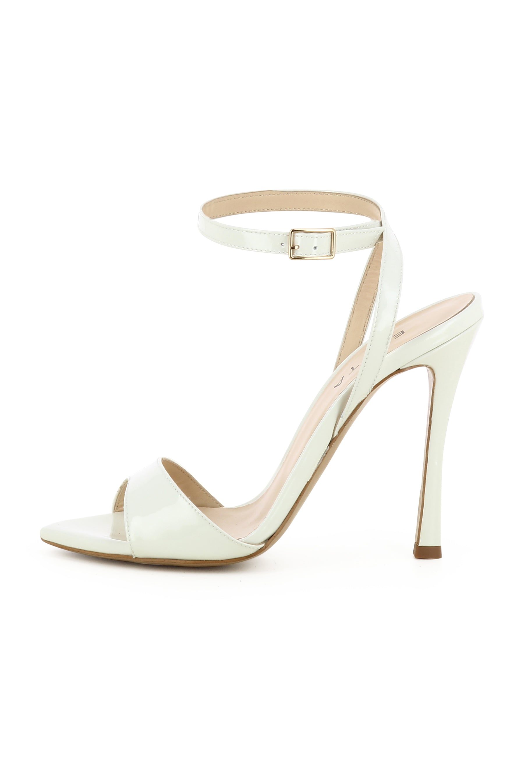 MONICA Damen Sandalette - Lackleder Creme