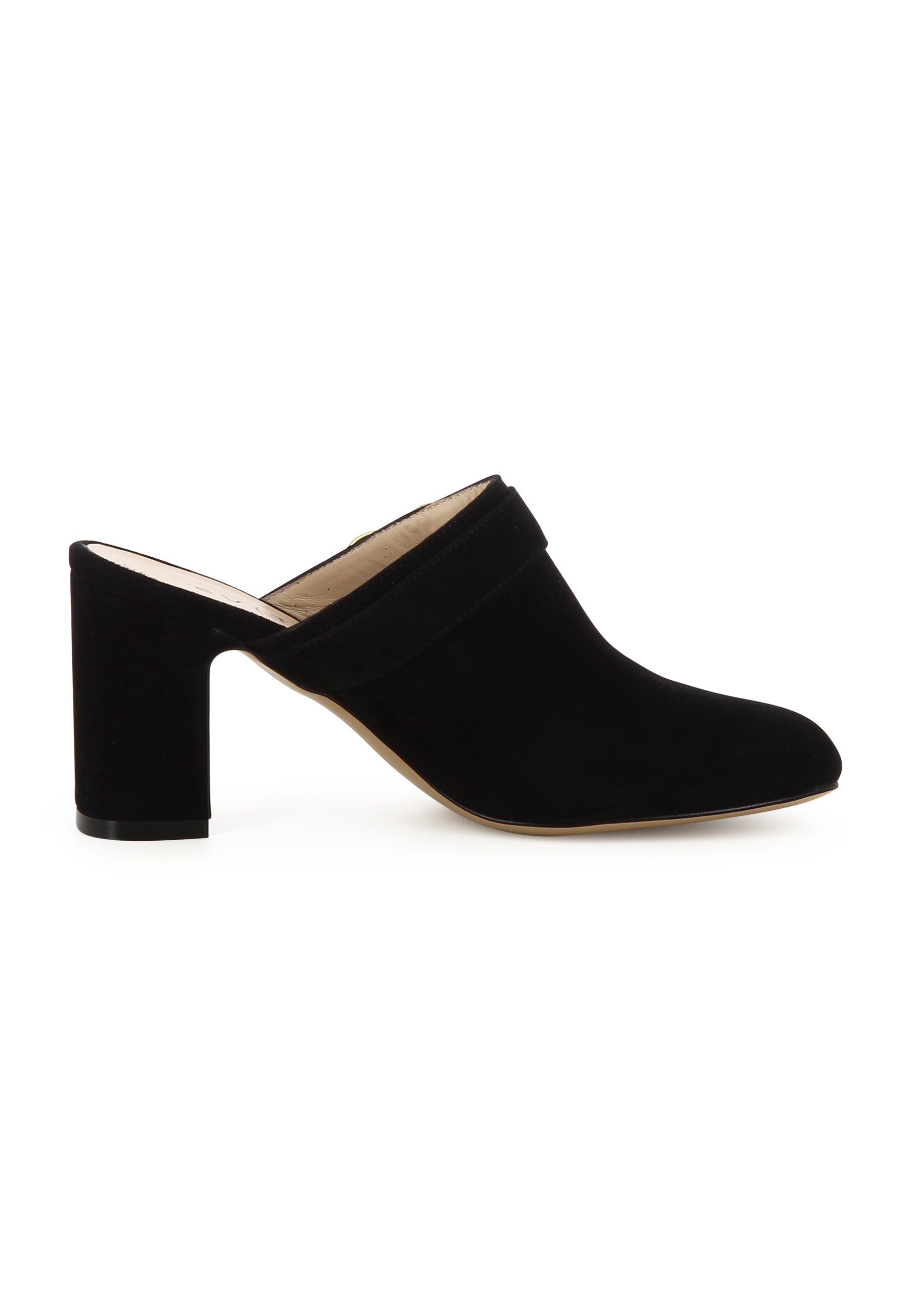 TABEA Damen Pantolette - Rauleder Schwarz