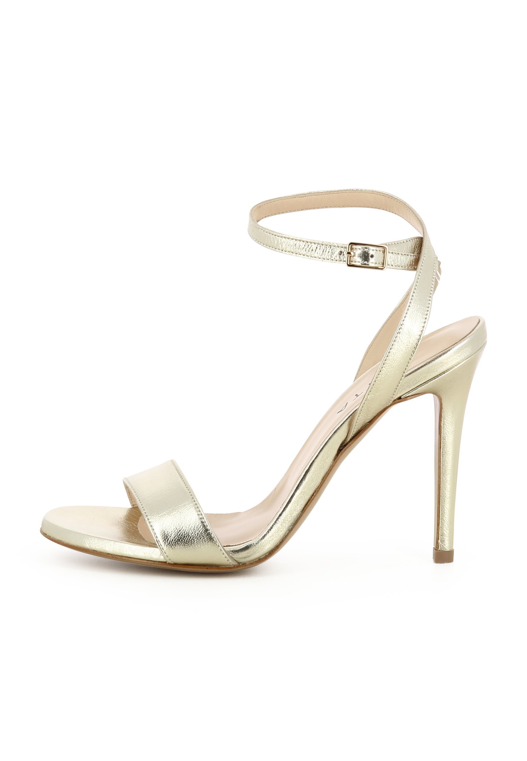EVA Damen Sandalette - Glattleder Gold