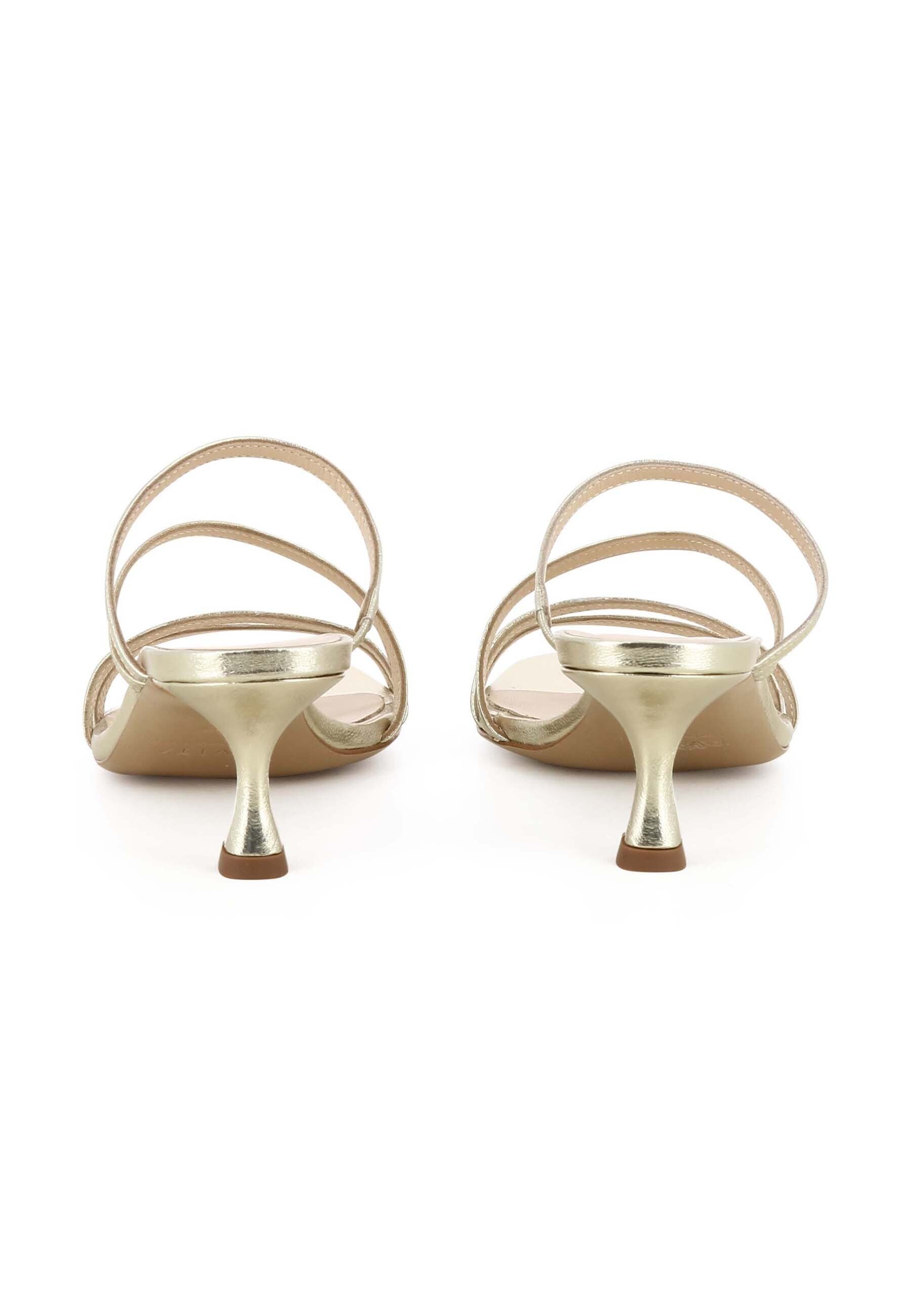 TUANA Damen Sandalette - Glattleder Gold