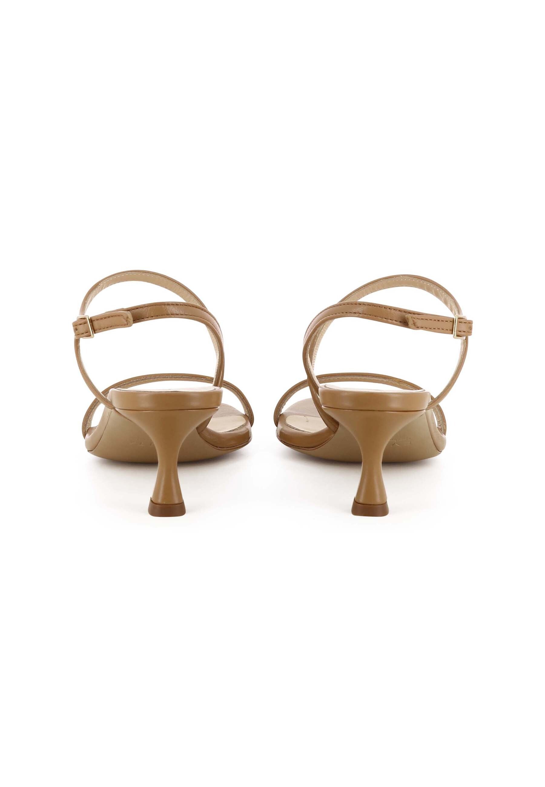TUANA Damen Sandalette - Glattleder Hellbraun