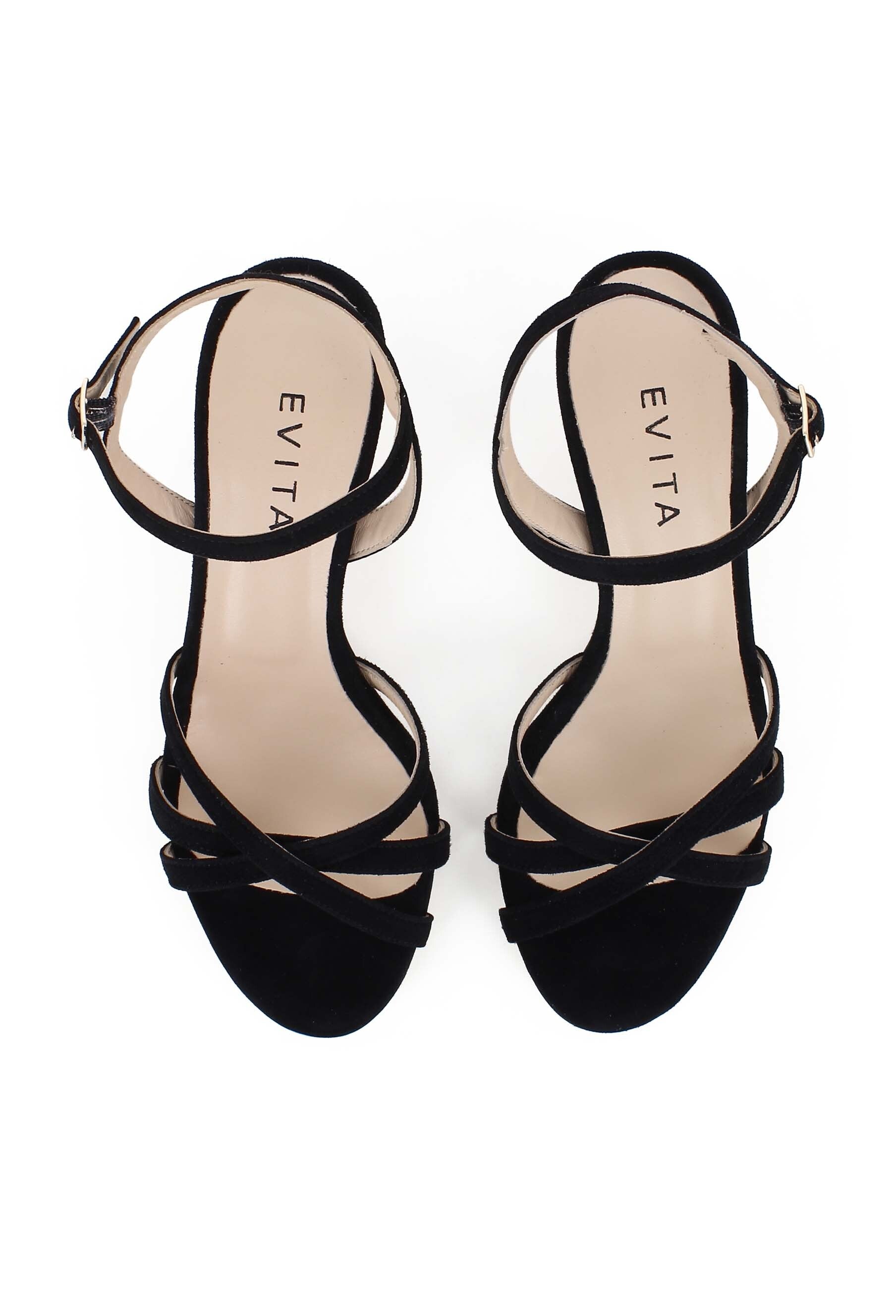GIOIA Damen Sandalette - Rauleder Schwarz