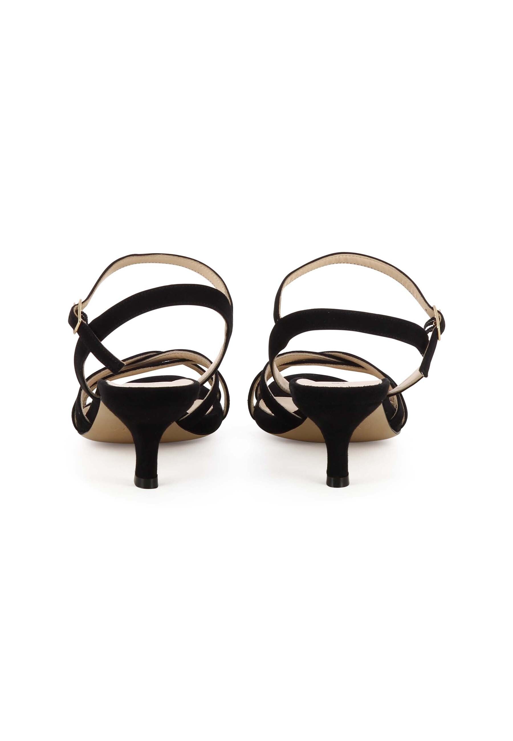 GIOIA Damen Sandalette - Rauleder Schwarz