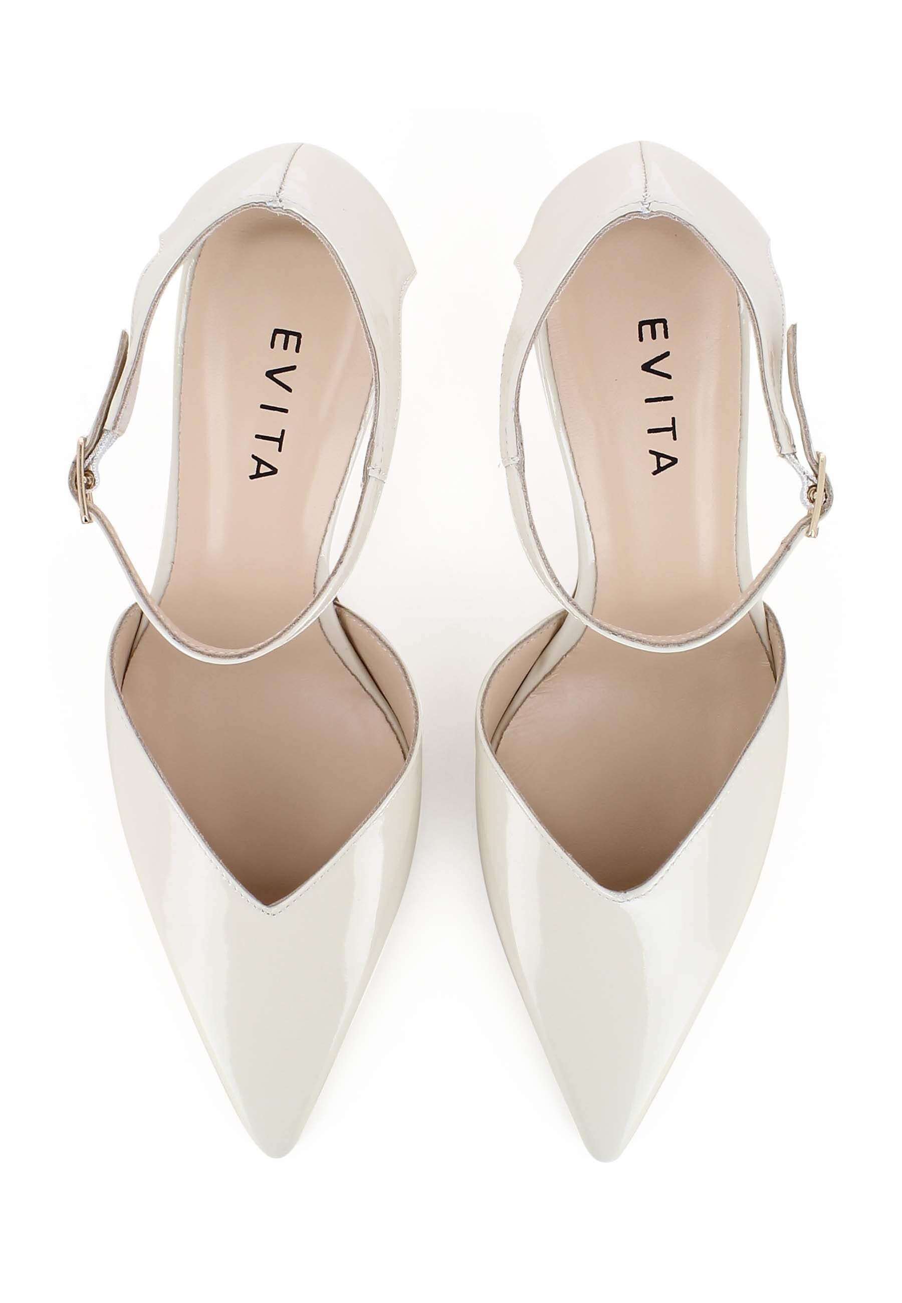 PENELOPE Damen Pumps Halboffen - Lackleder Beige