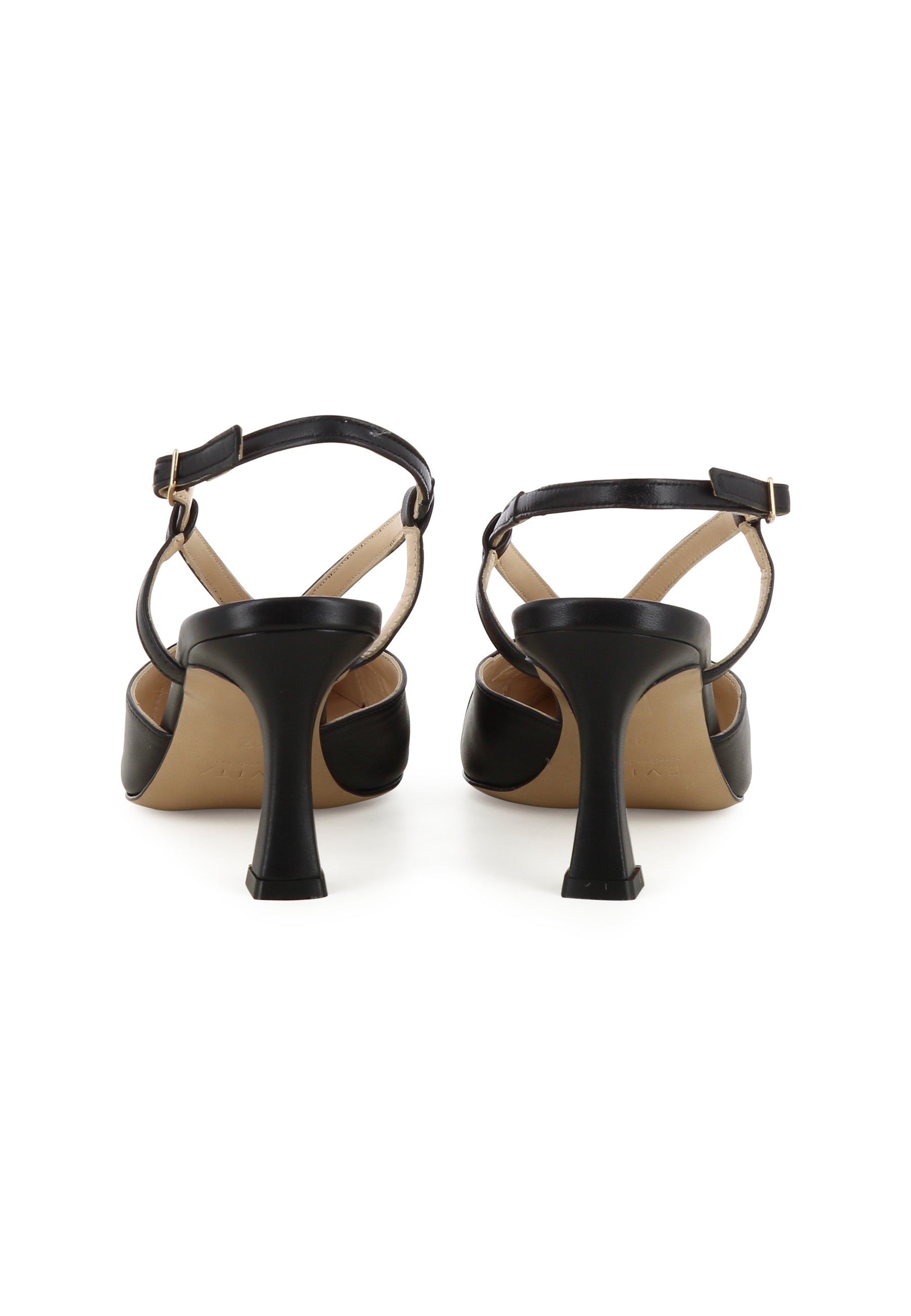 PENELOPE Damen Sling Pumps - Glattleder Schwarz