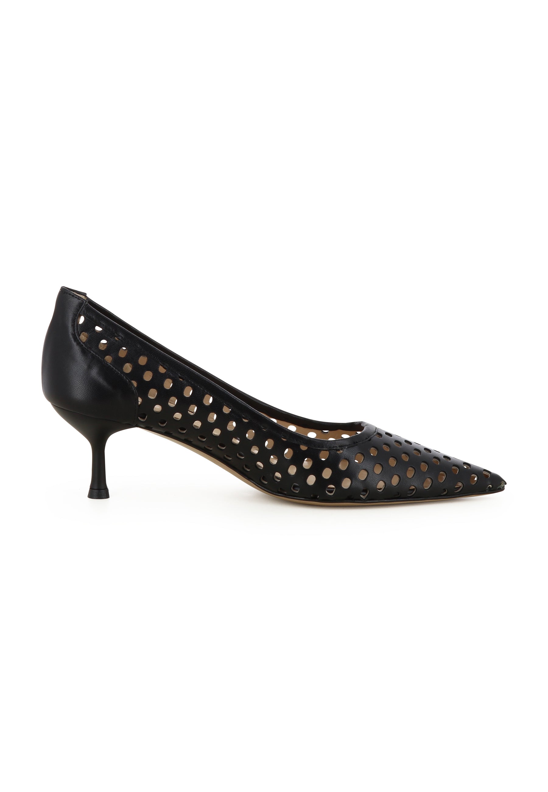 PERLA Damen Pumps - Glattleder Schwarz