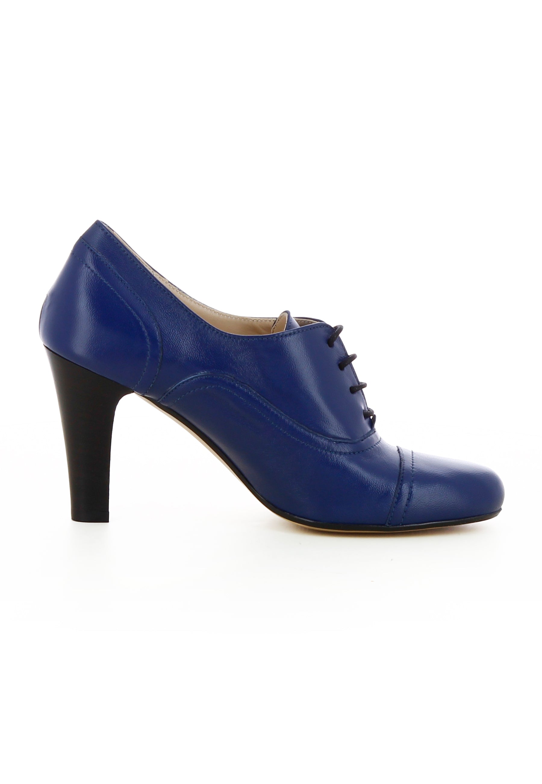 MARIA Damen Schnürpumps - Glattleder Blau