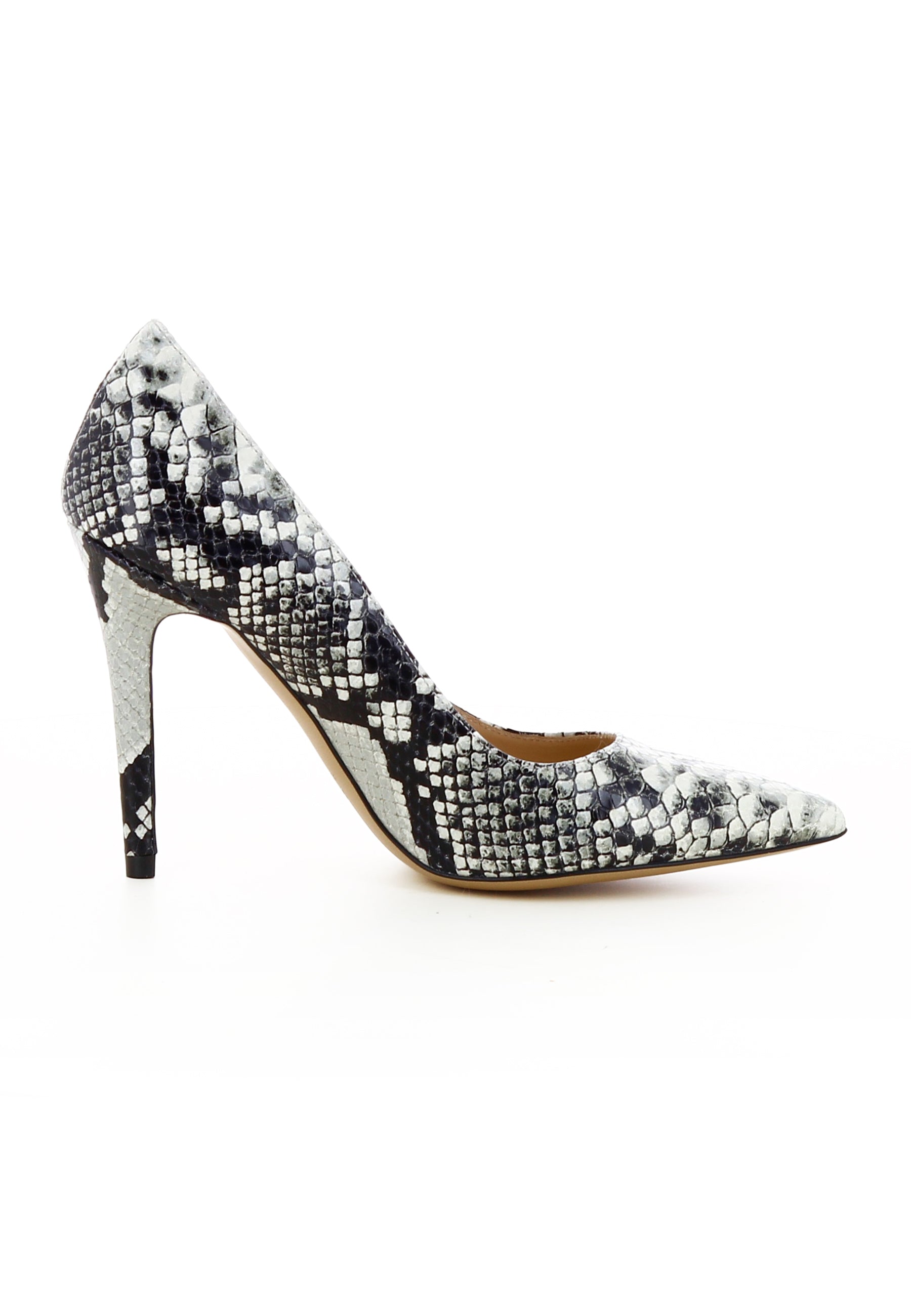 ALINA Damen Pumps - Pythonprägung Grau