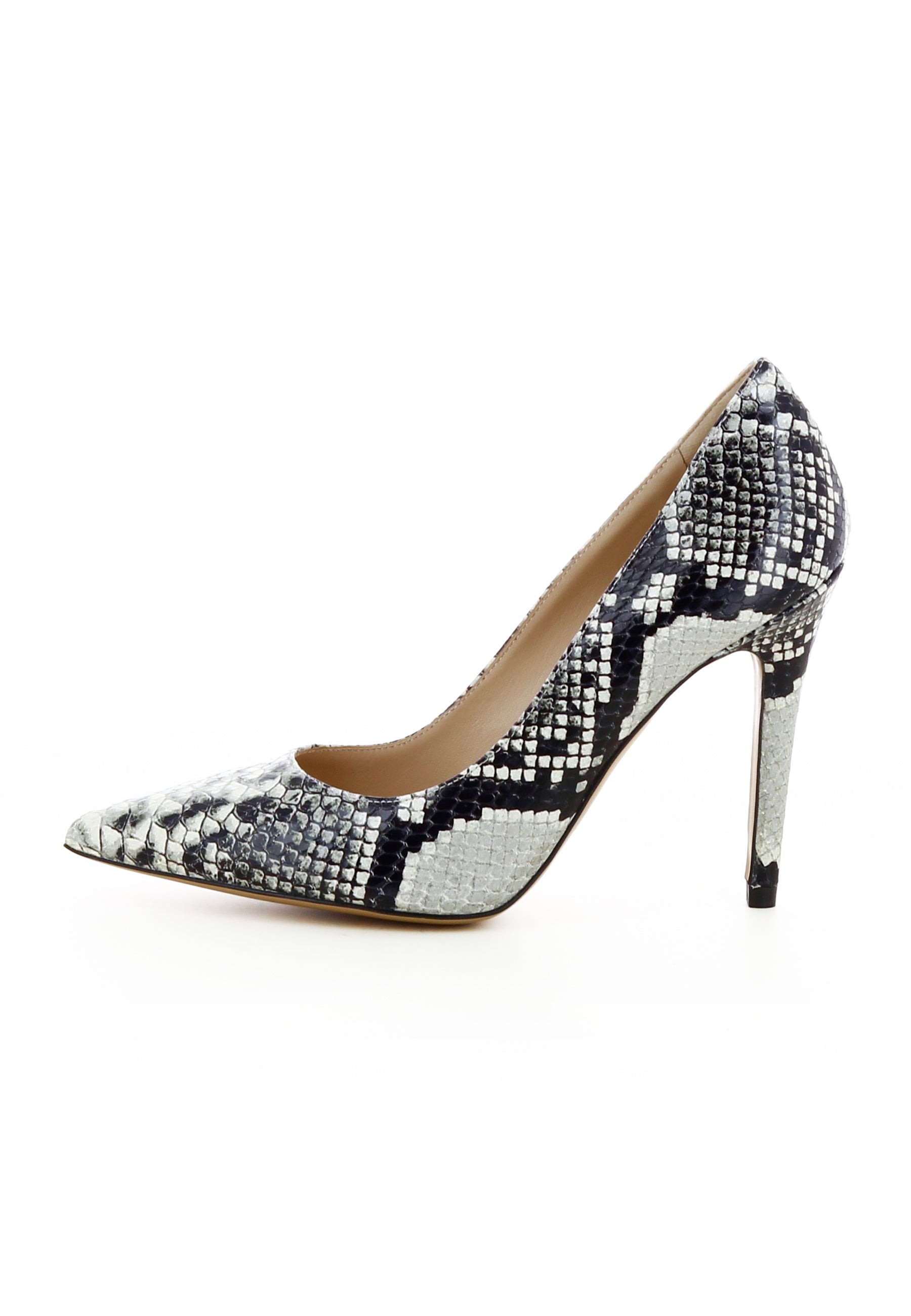 ALINA Damen Pumps - Pythonprägung Grau