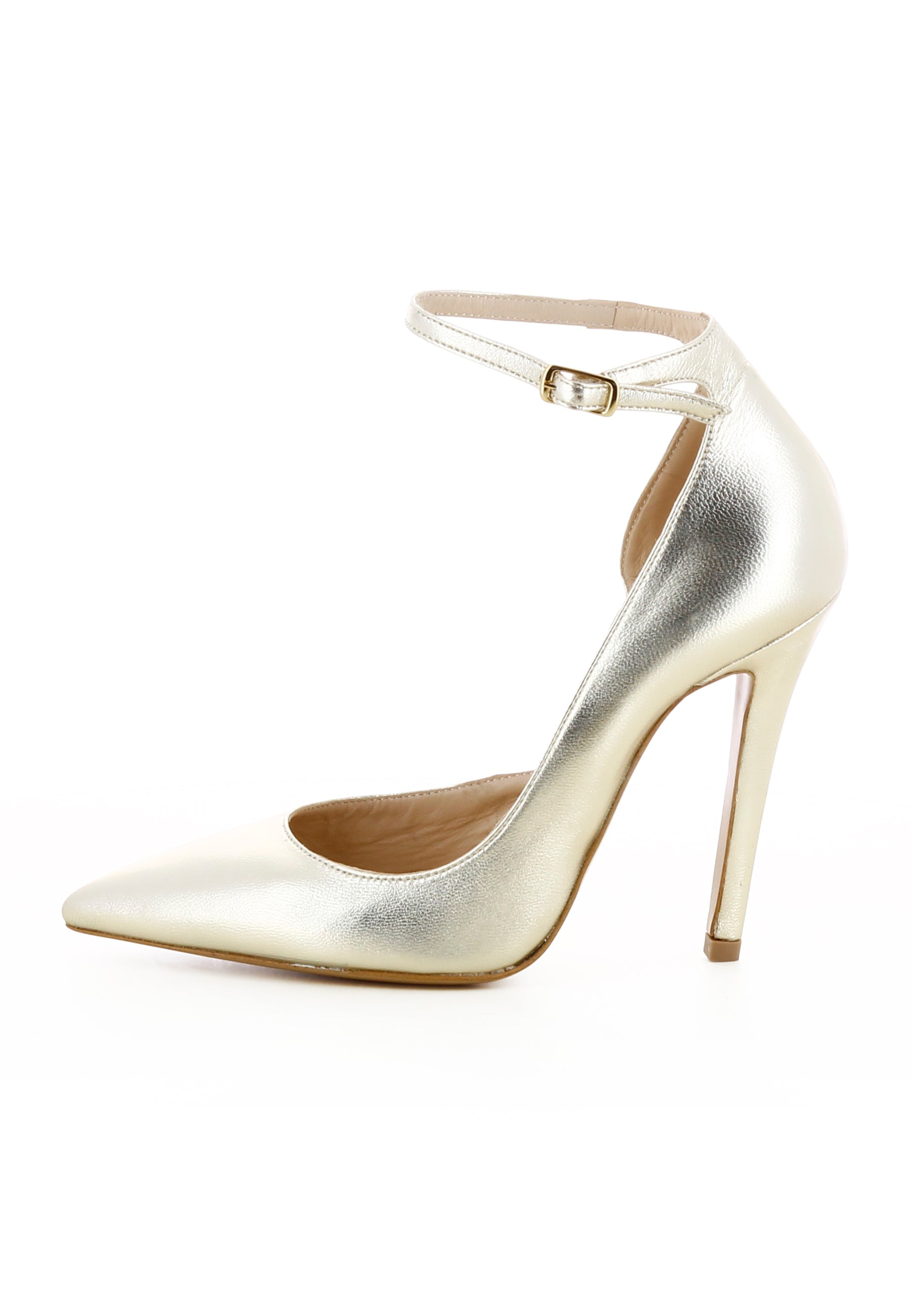 LISA Damen Pumps Halboffen - Glattleder Gold