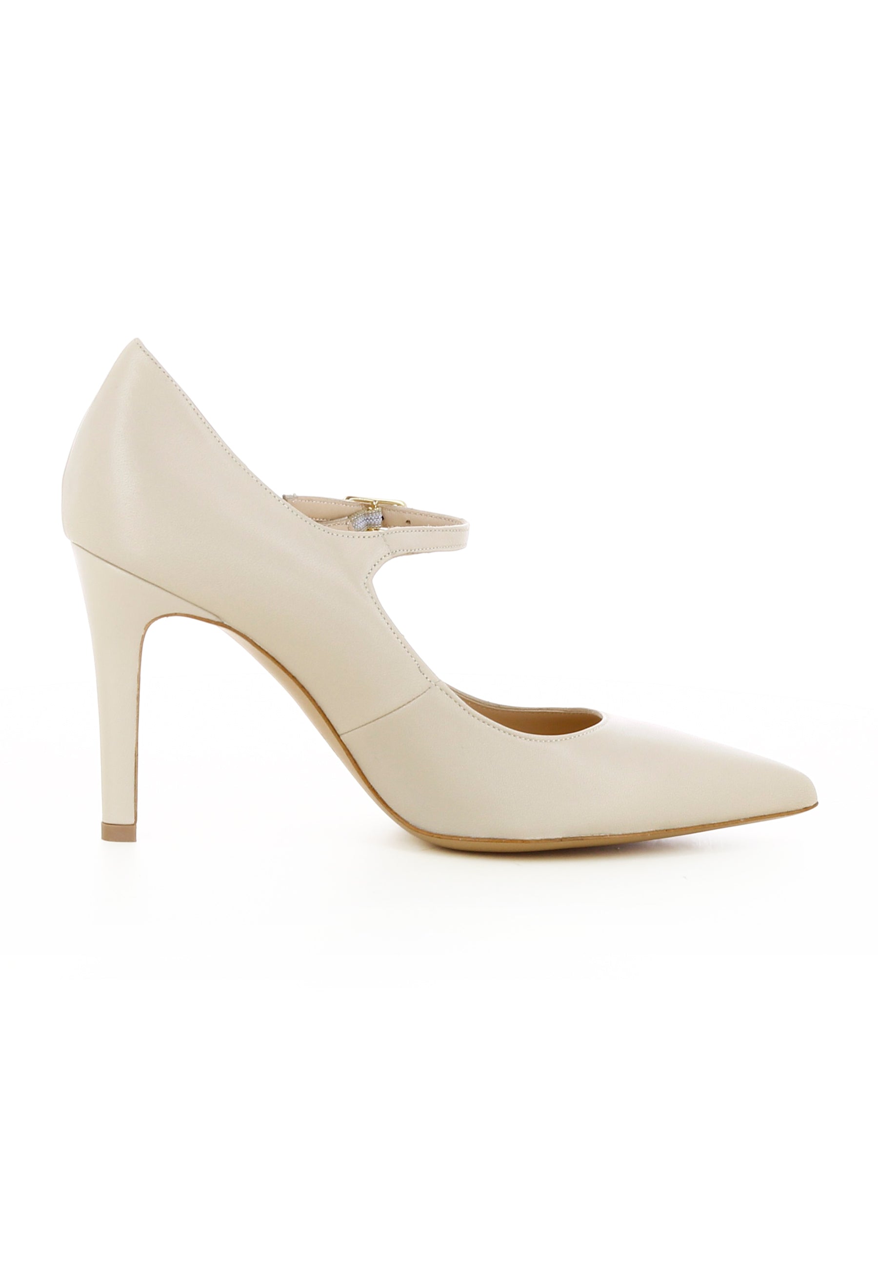 ILARIA Damen Pumps - Glattleder Hellbeige
