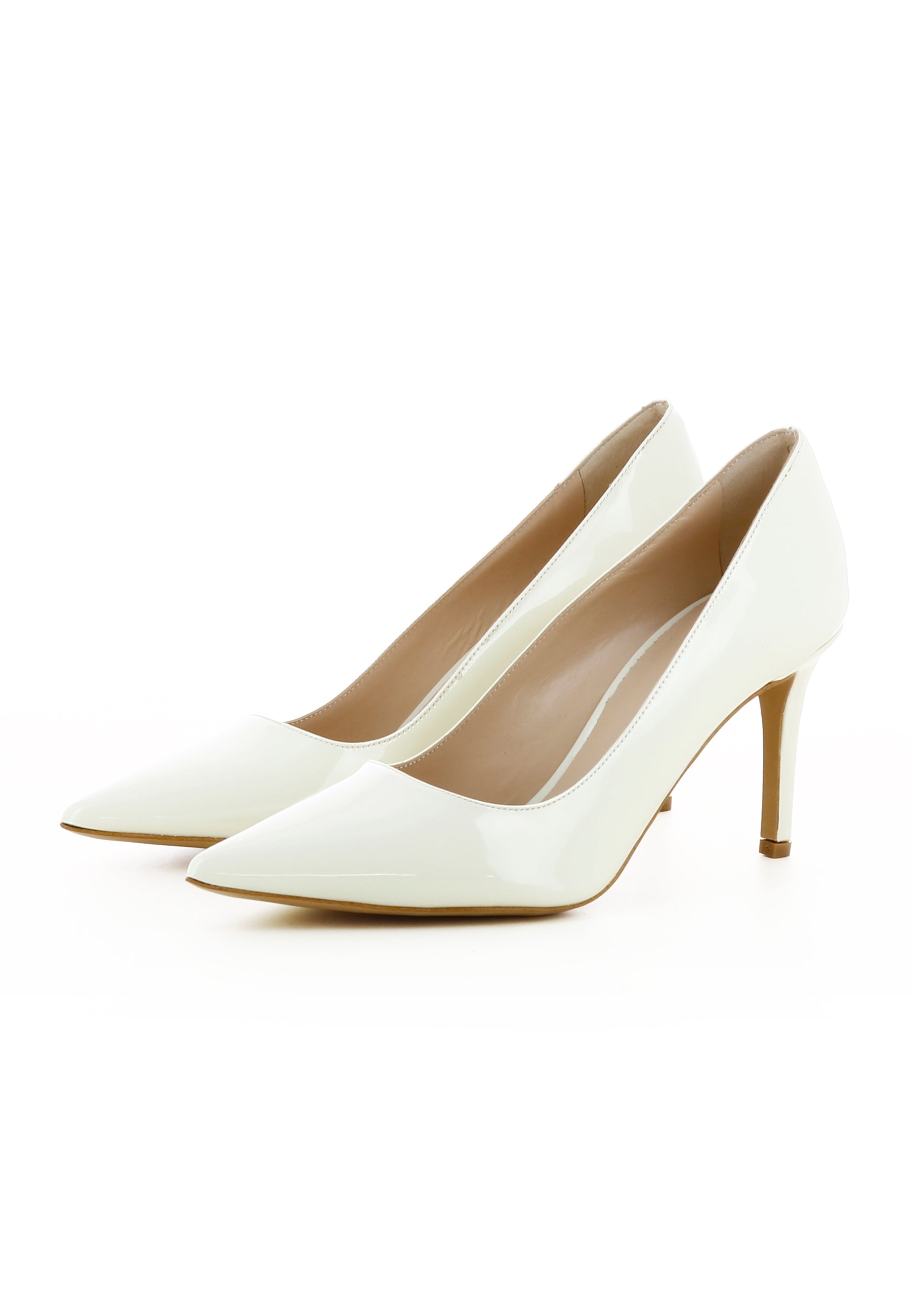 JESSICA Damen Pumps - Lackleder Creme