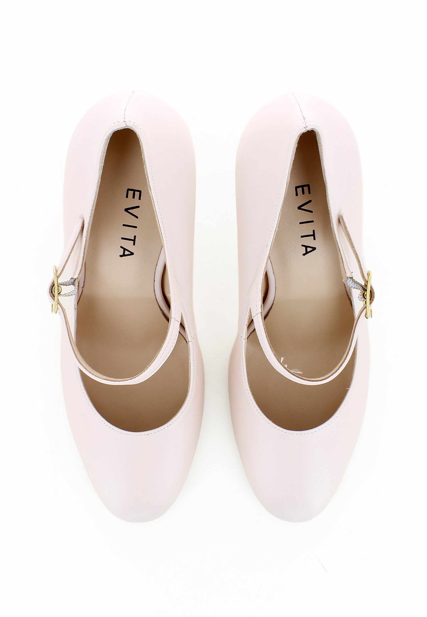 CRISTINA Damen Pumps - Glattleder Puder