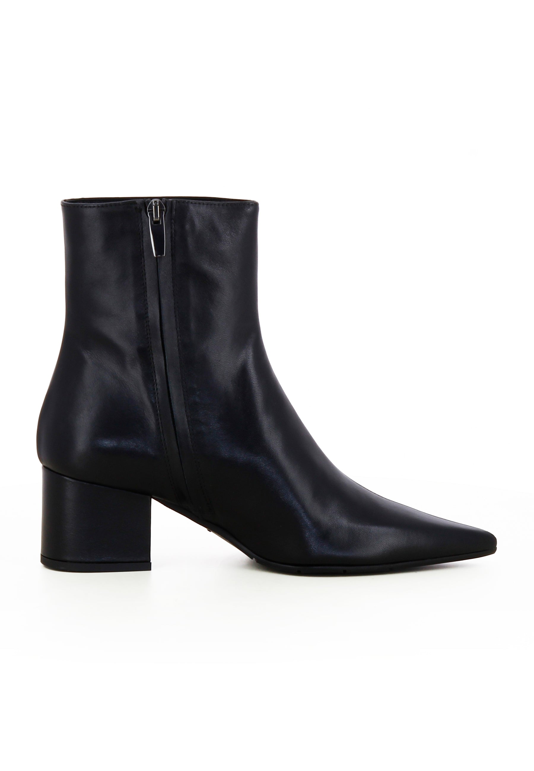 PERLA Damen Stiefelette - Glattleder Schwarz