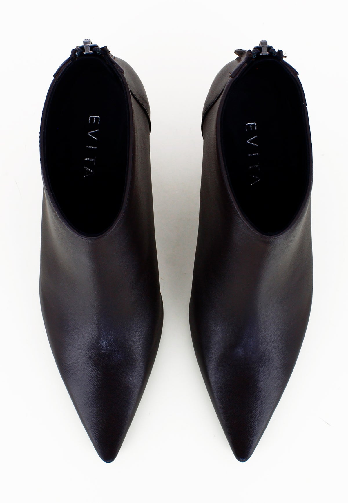 PERLA Damen Stiefelette - Glattleder Dunkelbraun