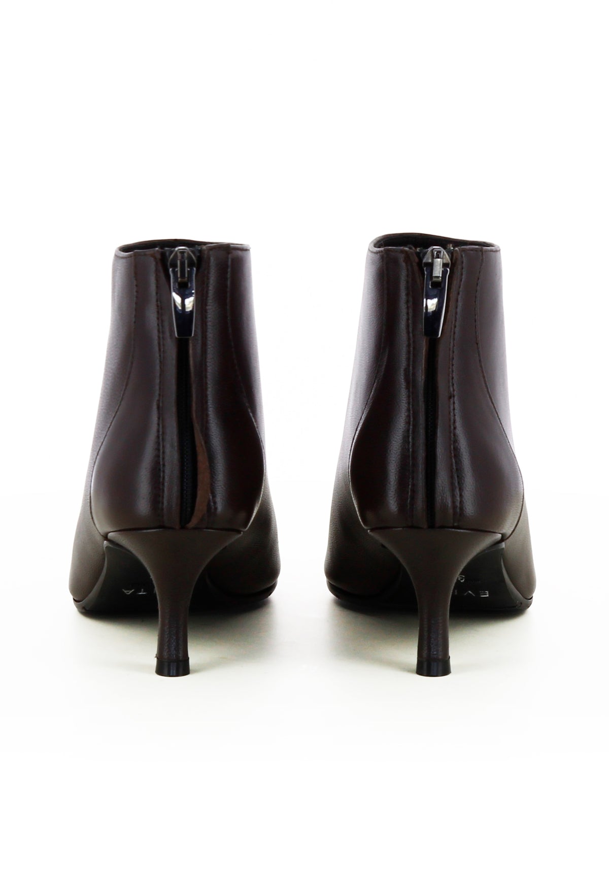 PERLA Damen Stiefelette - Glattleder Dunkelbraun