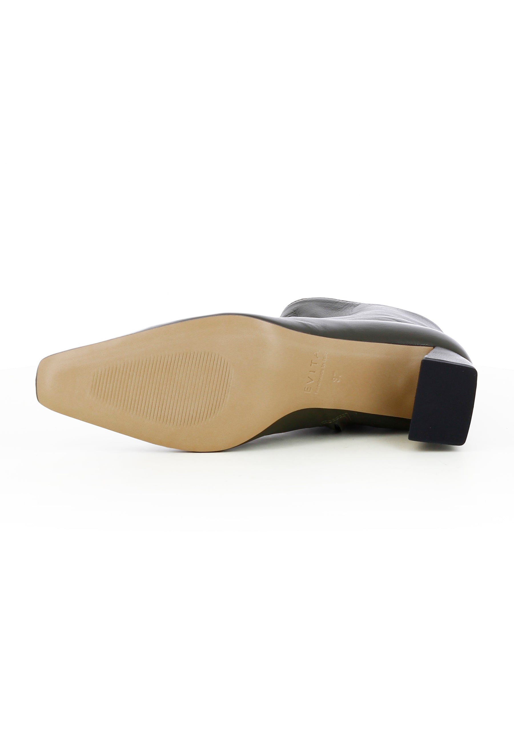 VANESSA Damen Stiefelette - Glattleder Olive