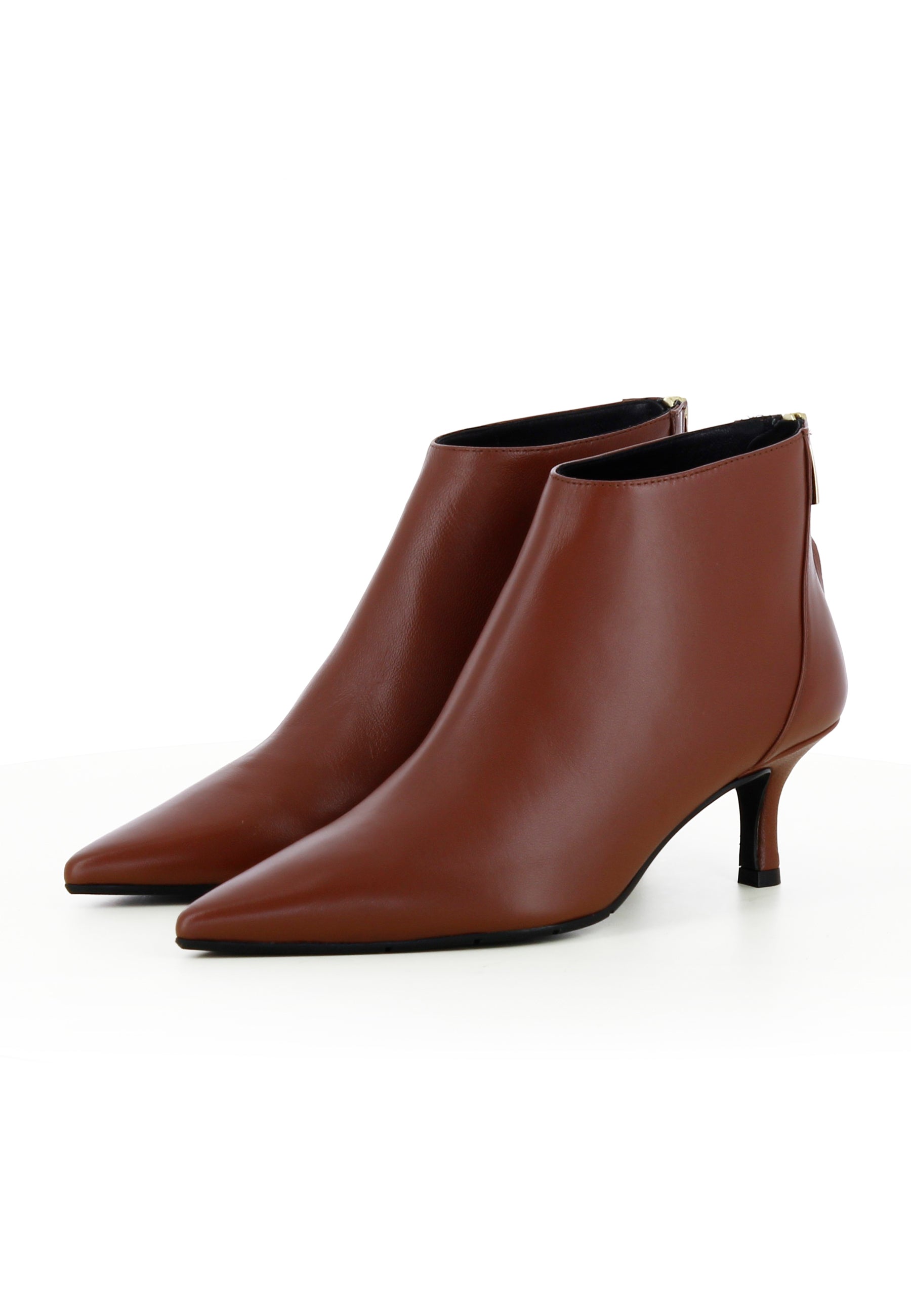 PERLA Damen Stiefelette - Glattleder Braun