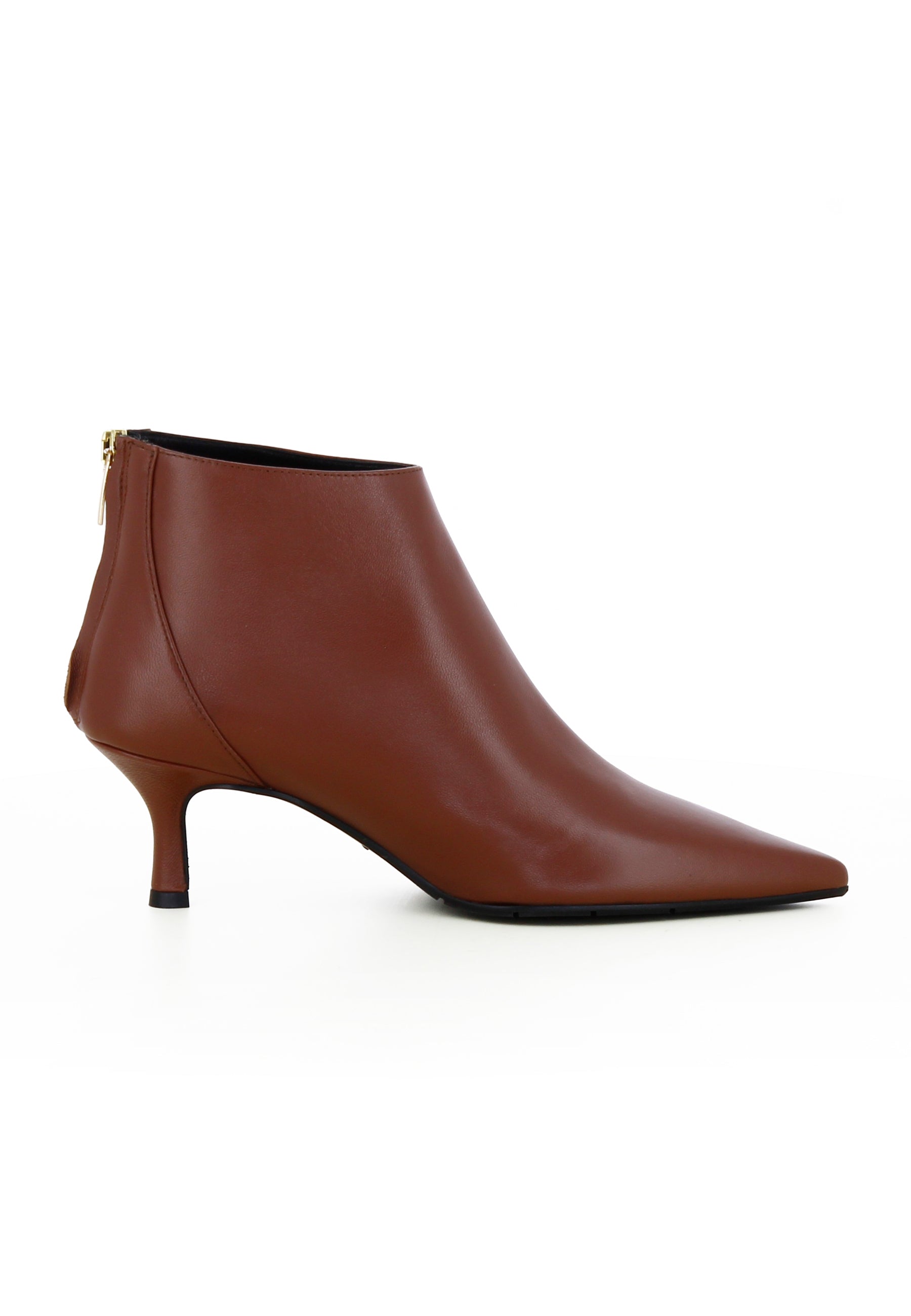 PERLA Damen Stiefelette - Glattleder Braun