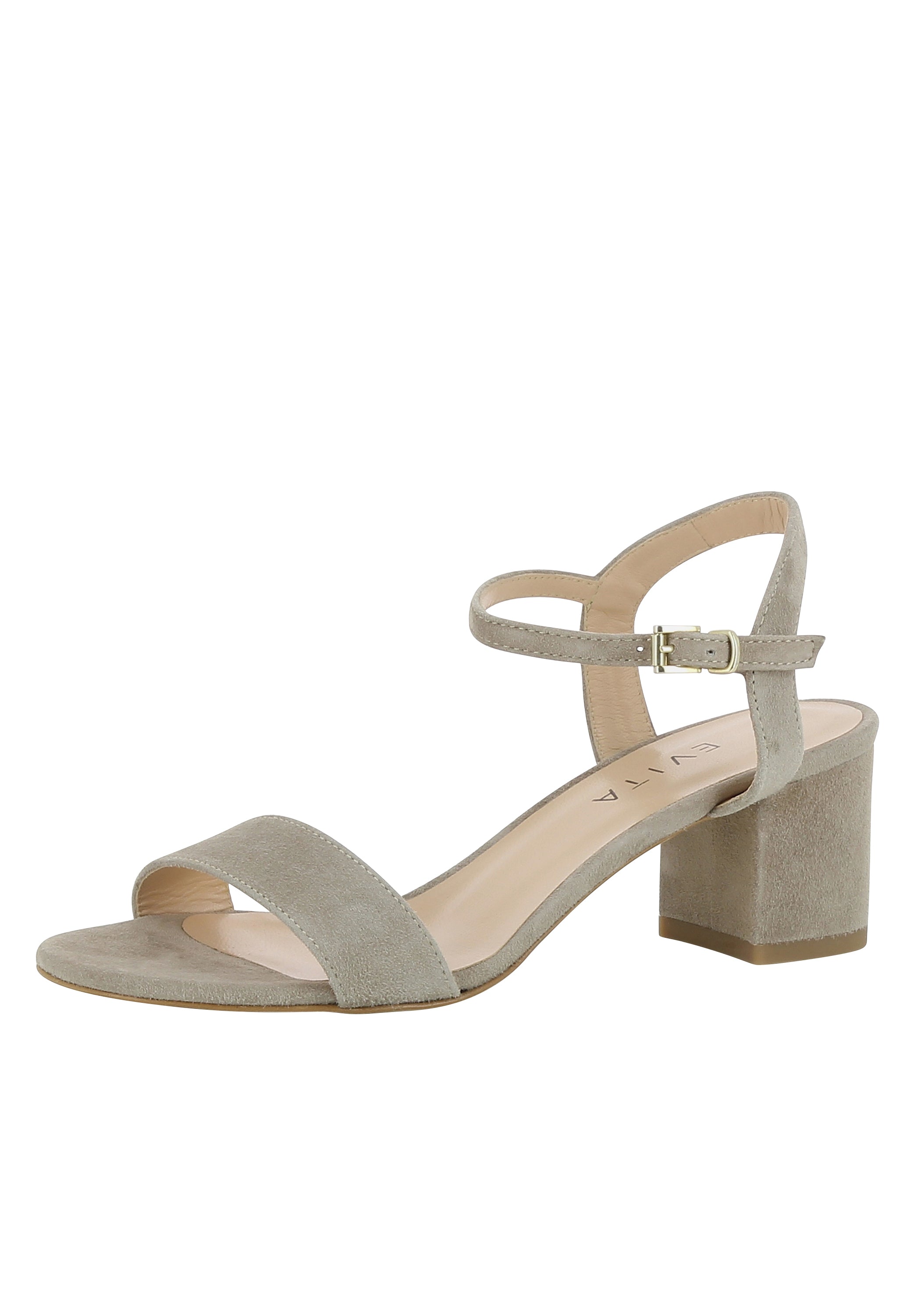 MARIELLA Damen Sandalette  -  Rauleder greige