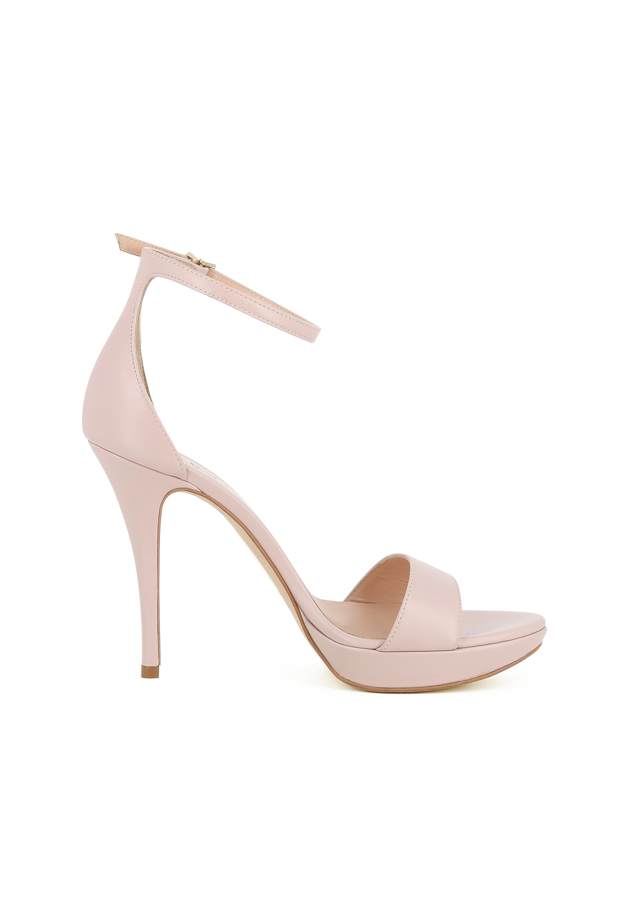 VALERIA Damen Sandalette  -  Glattleder nude